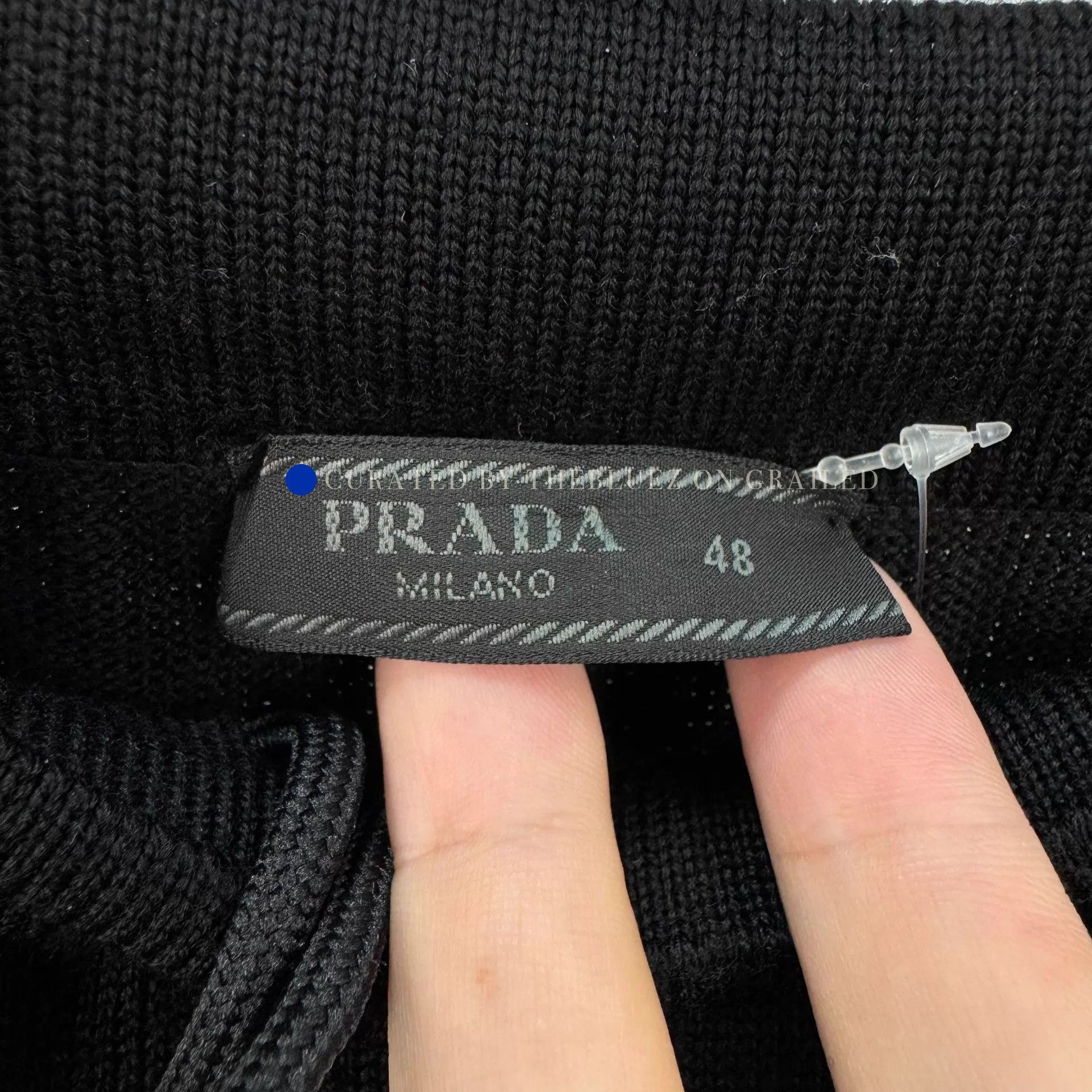 Prada Sleek Black Knit Casual Pants Size US 32 / EU 48 - 6 Thumbnail