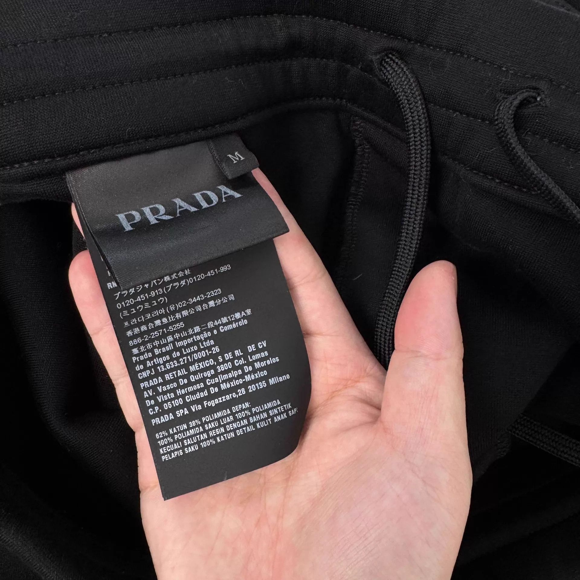 Prada Black Triangle Logo Nylon Trousers Size US 32 / EU 48 - 6 Thumbnail