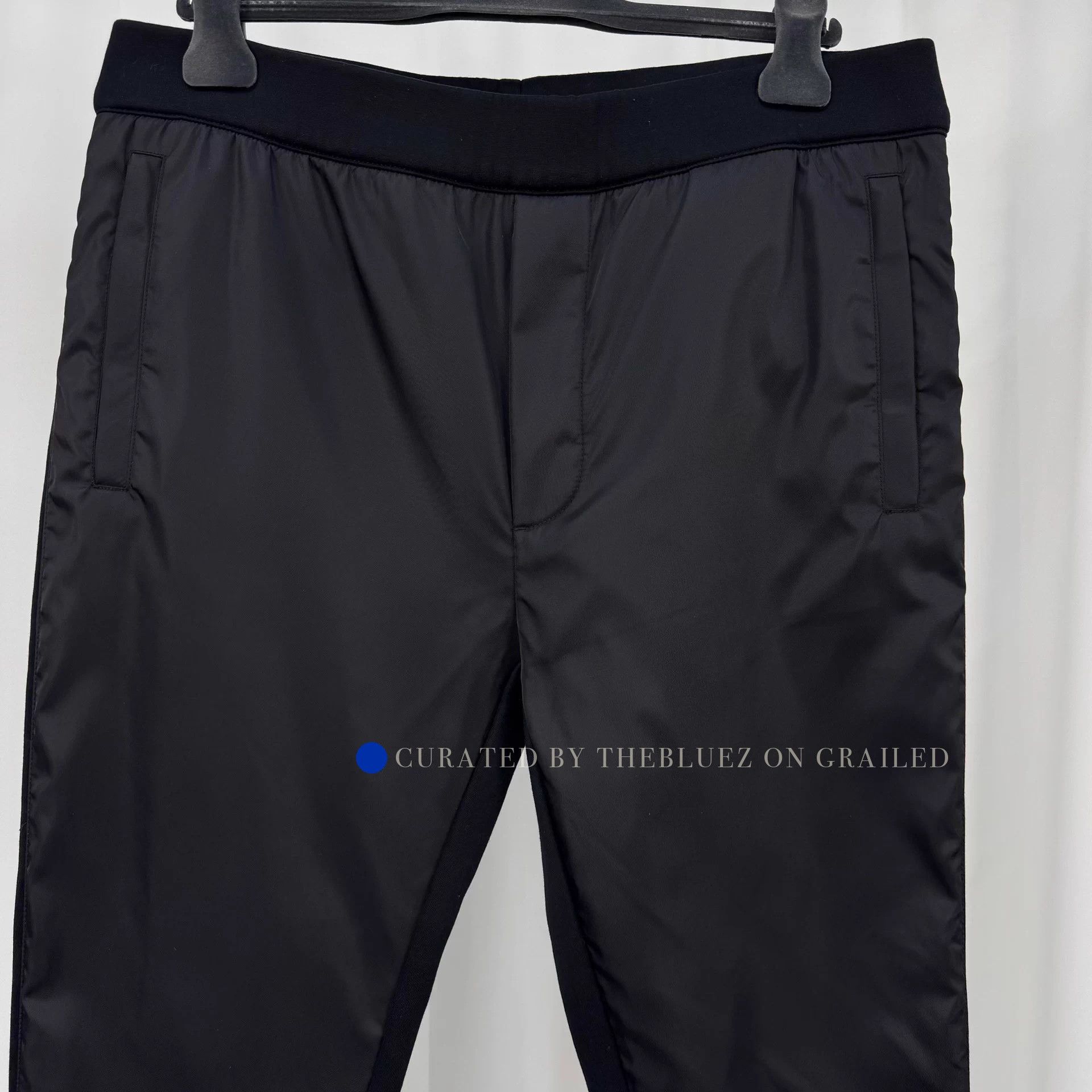 Prada Black Triangle Logo Nylon Trousers Size US 32 / EU 48 - 3 Thumbnail