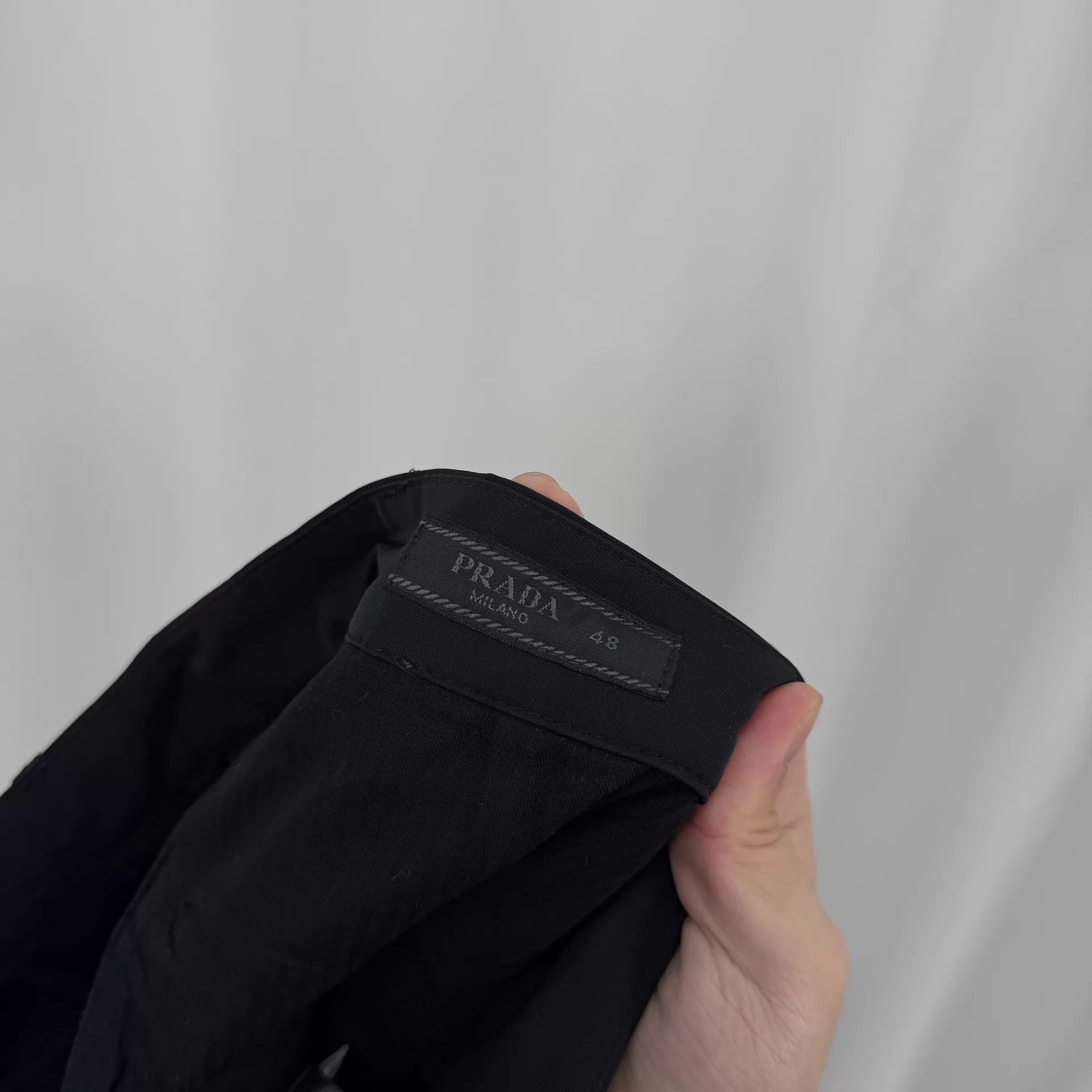 Prada Sleek Black Nylon Casual Trousers Size US 32 / EU 48 - 5 Thumbnail