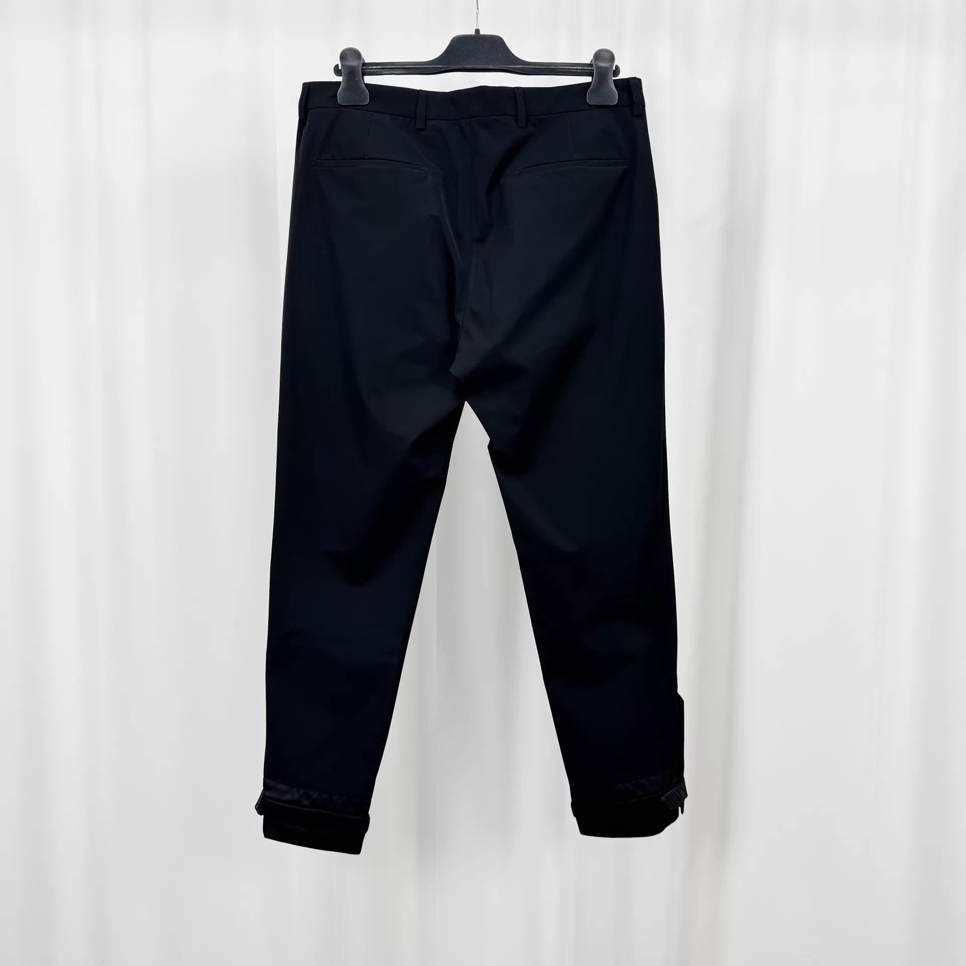 Prada Sleek Black Nylon Casual Trousers Size US 32 / EU 48 - 2 Thumbnail