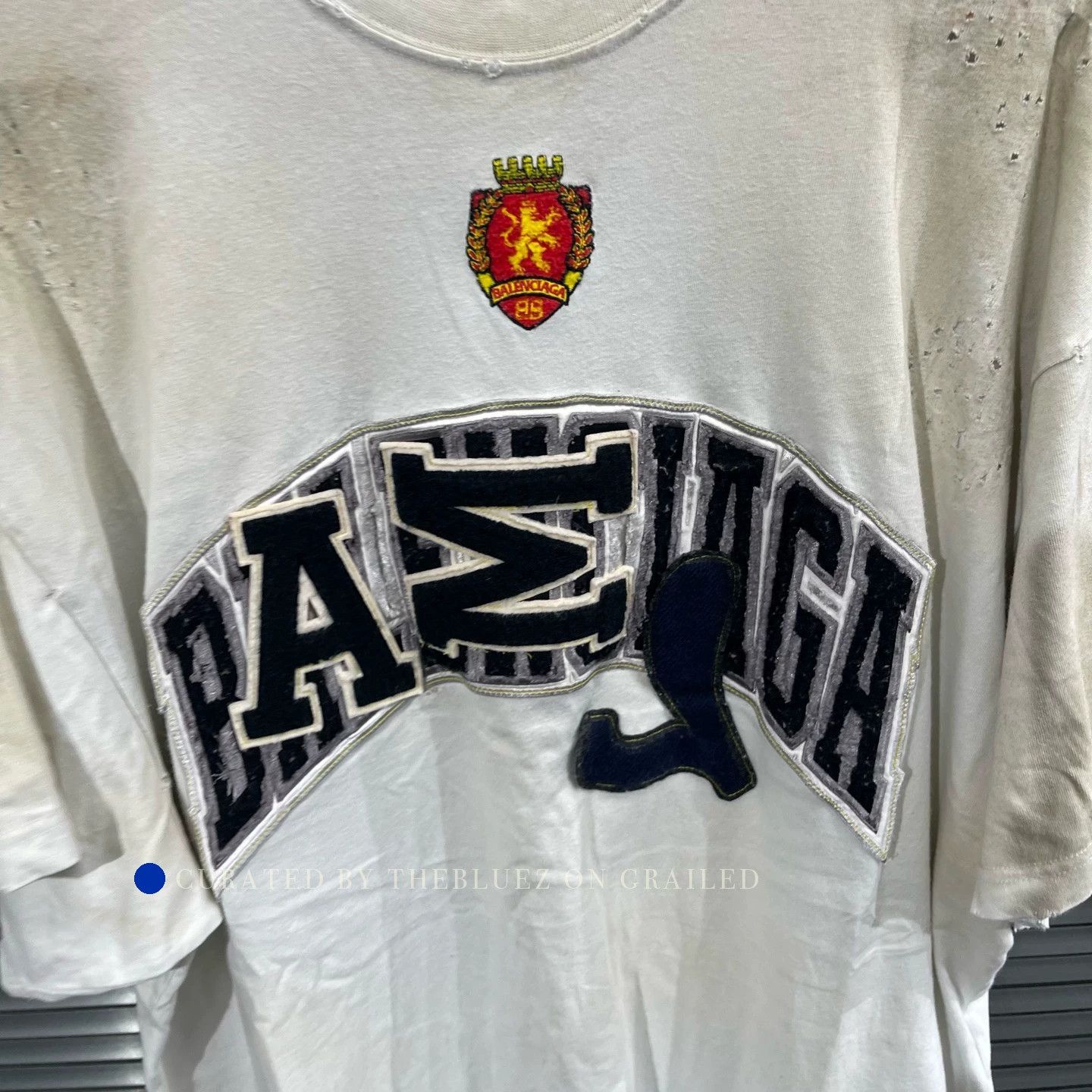 Balenciaga Distressed Manchester United Graphic Tee Size US M / EU 48-50 / 2 - 4 Thumbnail
