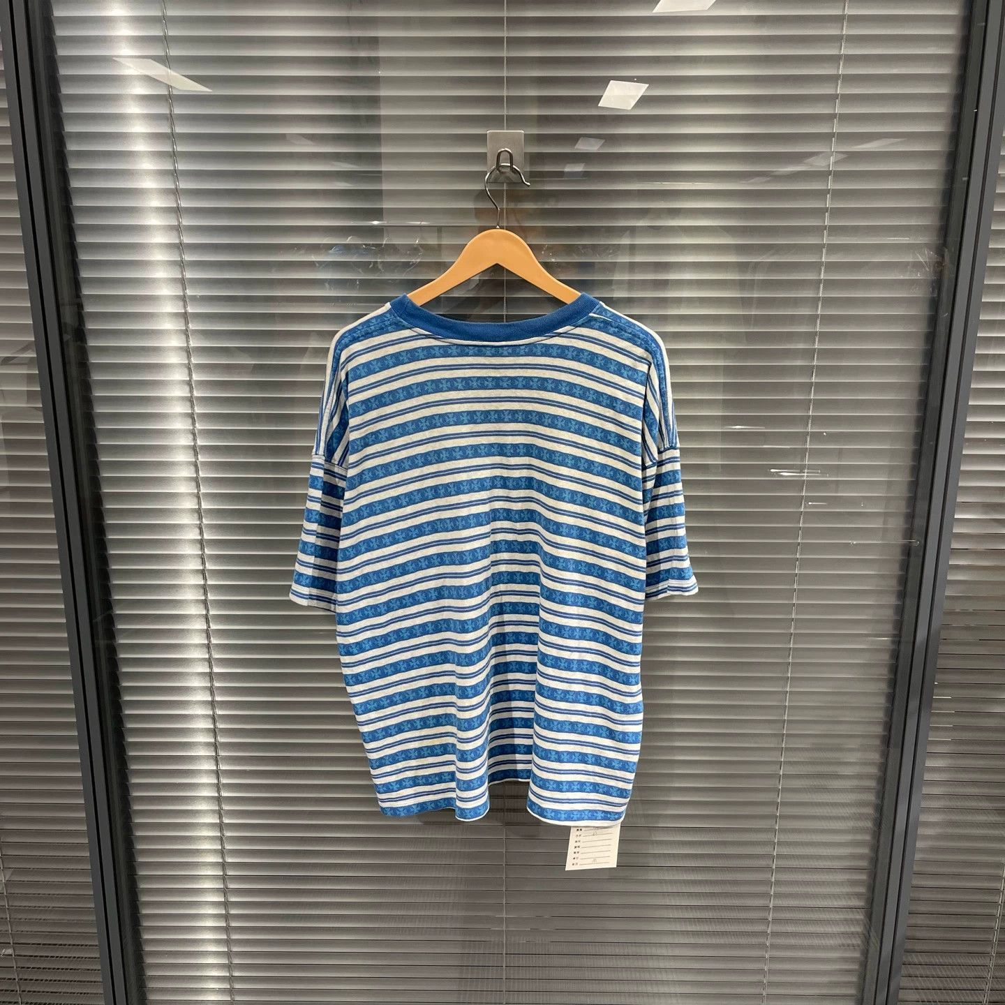 Chrome Hearts Striped Short Sleeve Tee with Embroidery Size US M / EU 48-50 / 2 - 2 Thumbnail