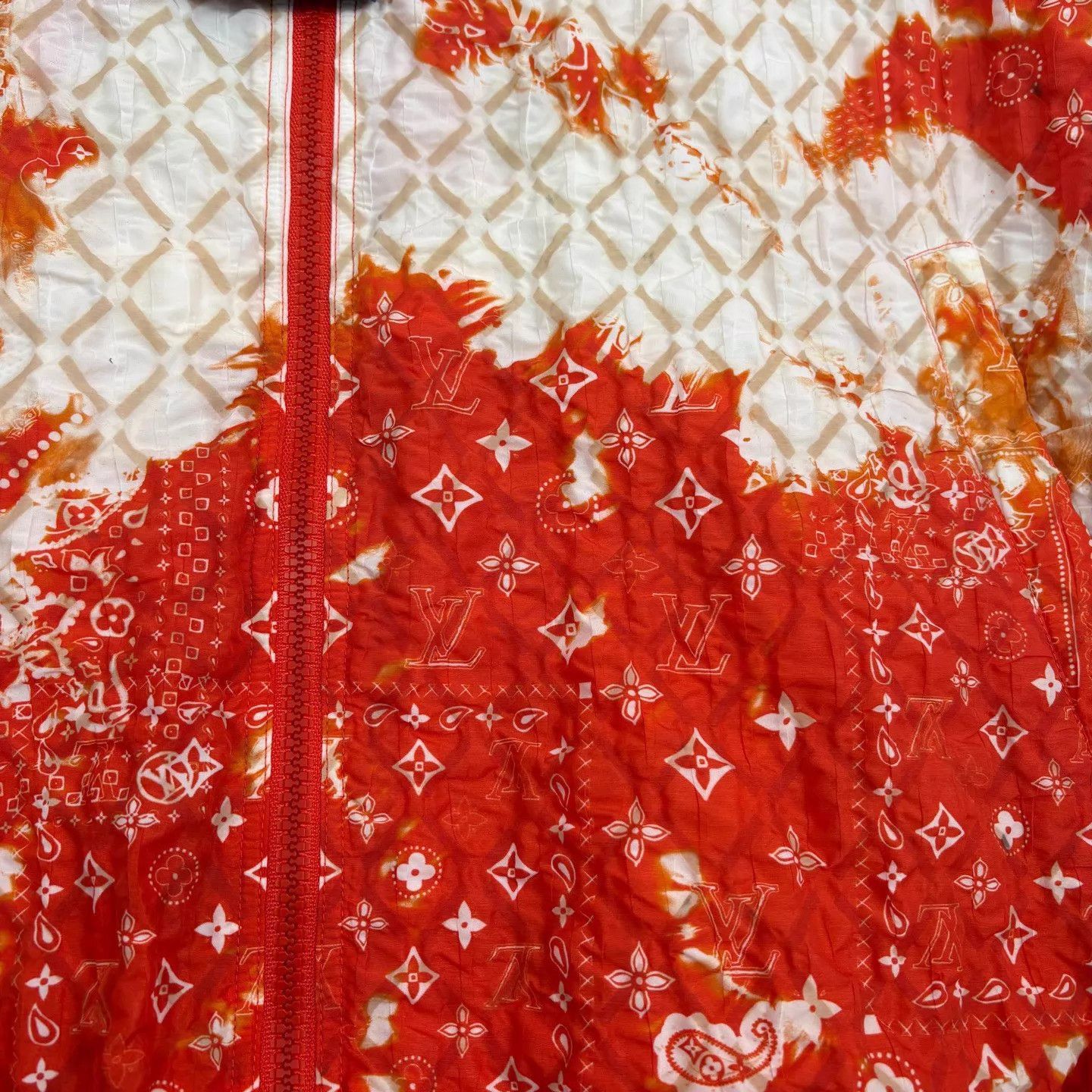 Louis Vuitton Red All-Over Print Lightweight Jacket Size US S / EU 44-46 / 1 - 4 Thumbnail