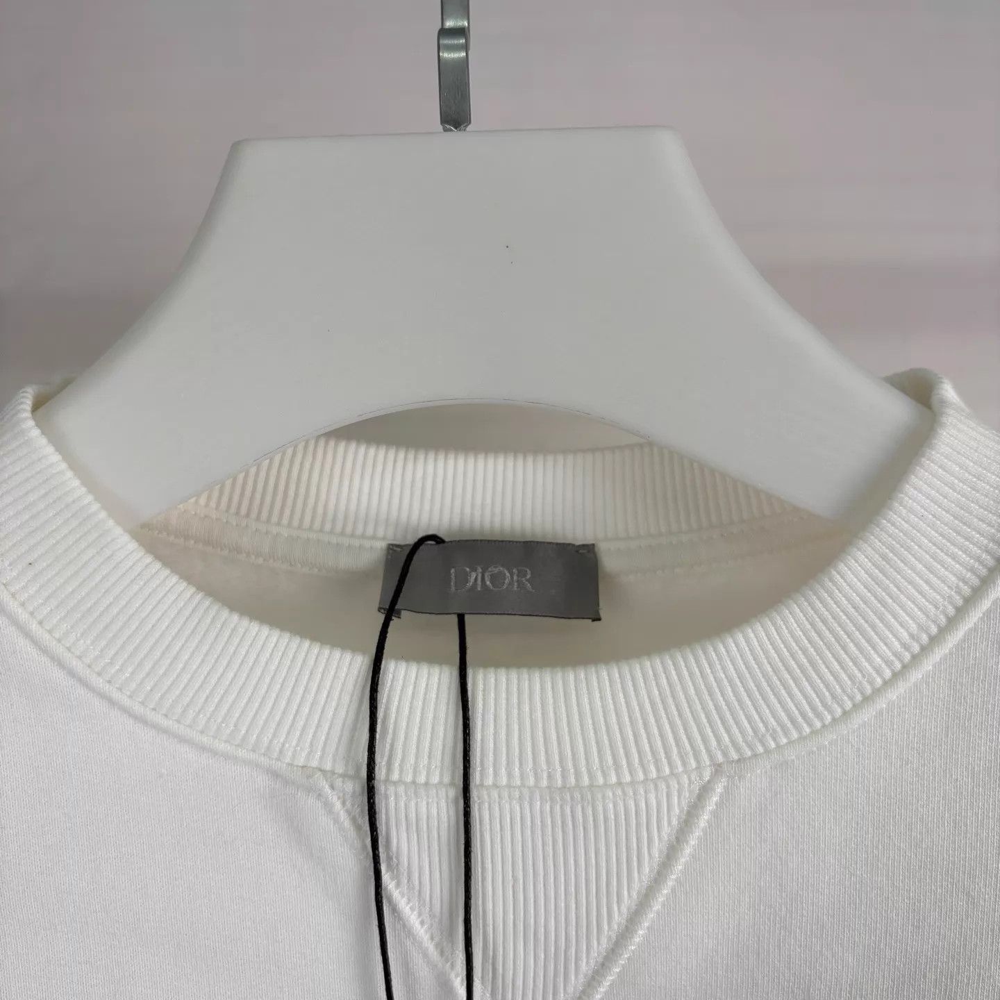 Dior Unique White Sweatshirt with Artistic Design Size US M / EU 48-50 / 2 - 3 Thumbnail
