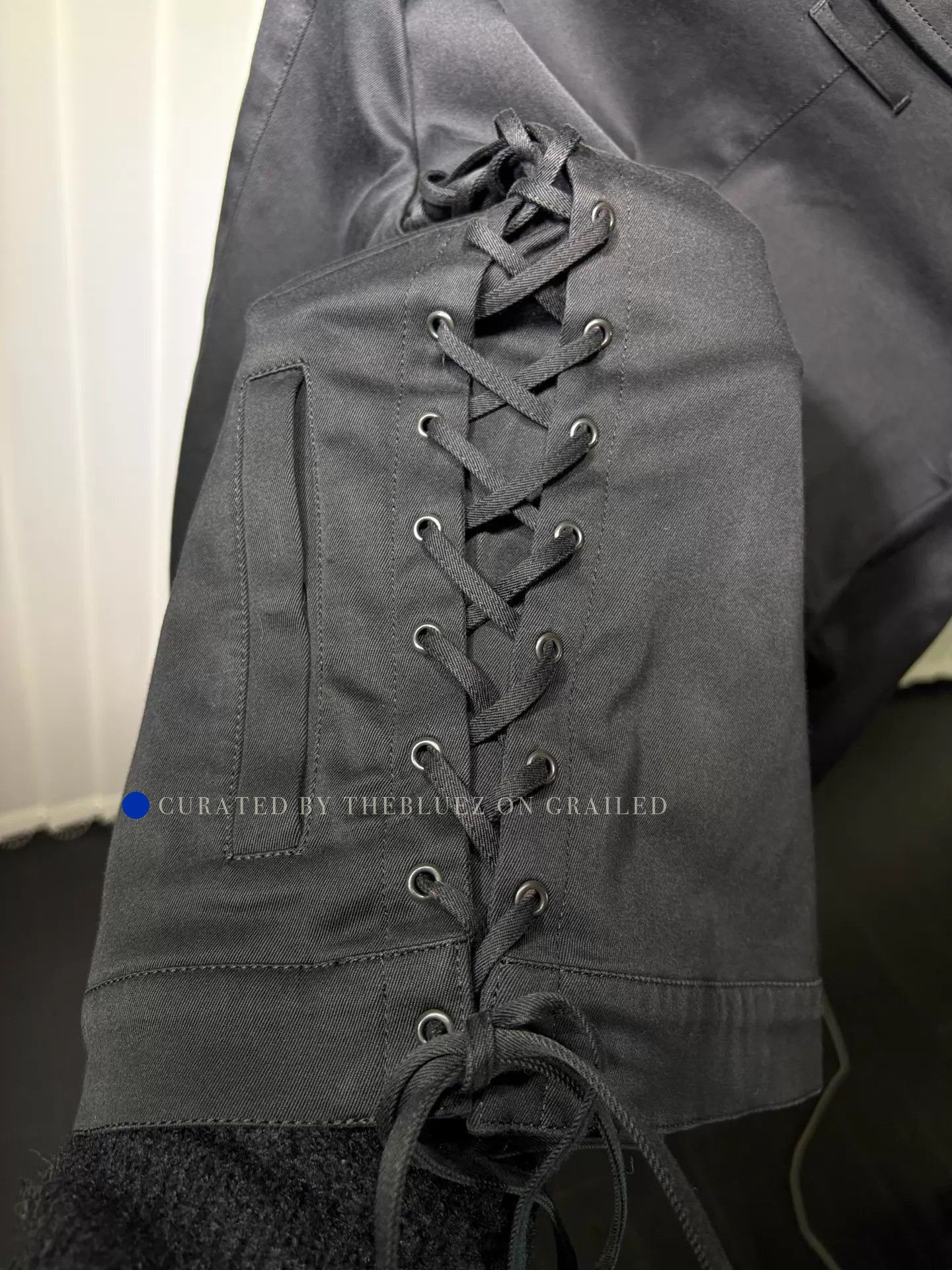 Jean Paul Gaultier 90s Strappy Drawstring Black Jacket Size US S / EU 44-46 / 1 - 3 Thumbnail