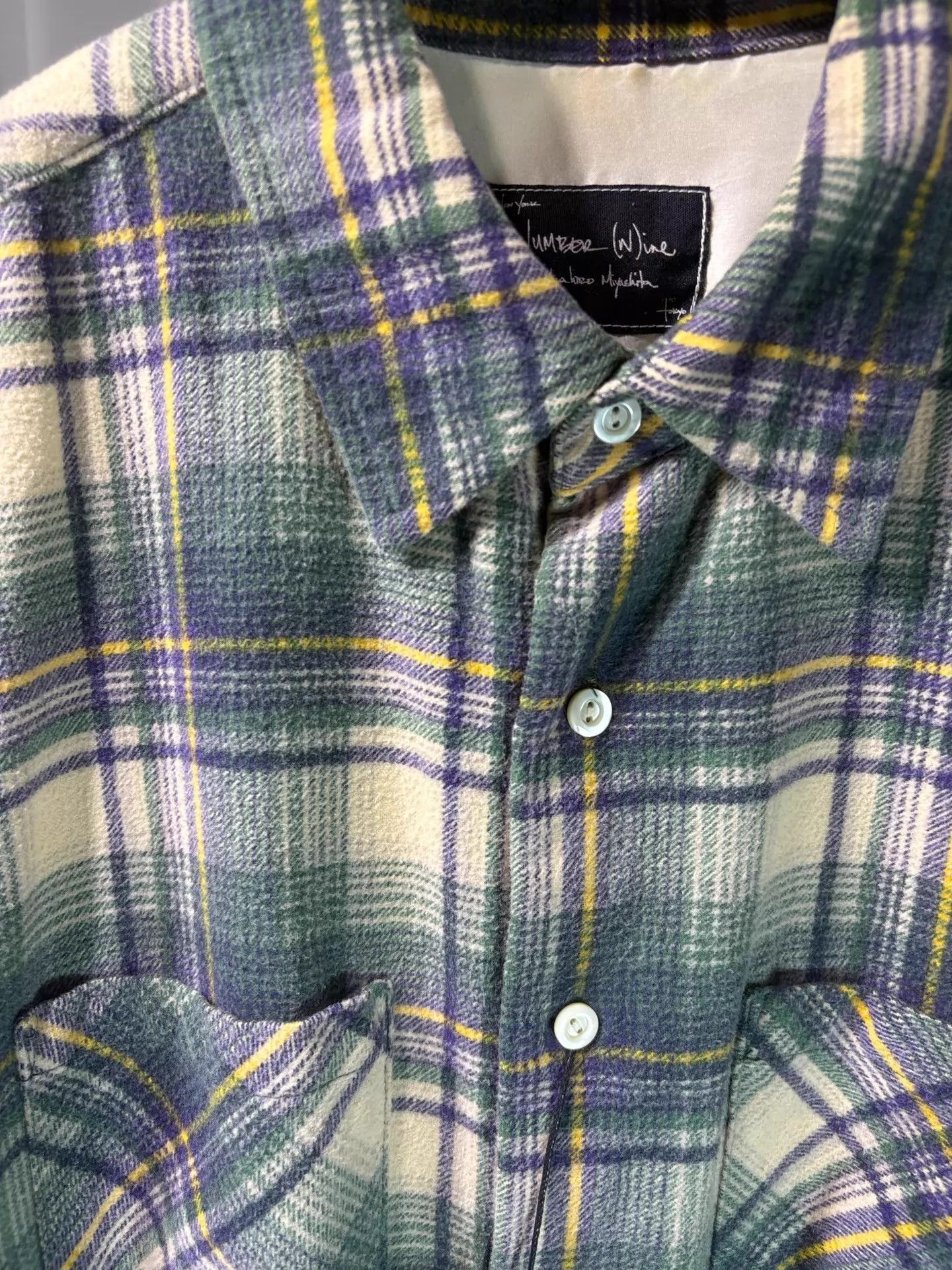 Number (N)ine Unique Multi-Color Check Button-Up Shirt Size US M / EU 48-50 / 2 - 3 Thumbnail