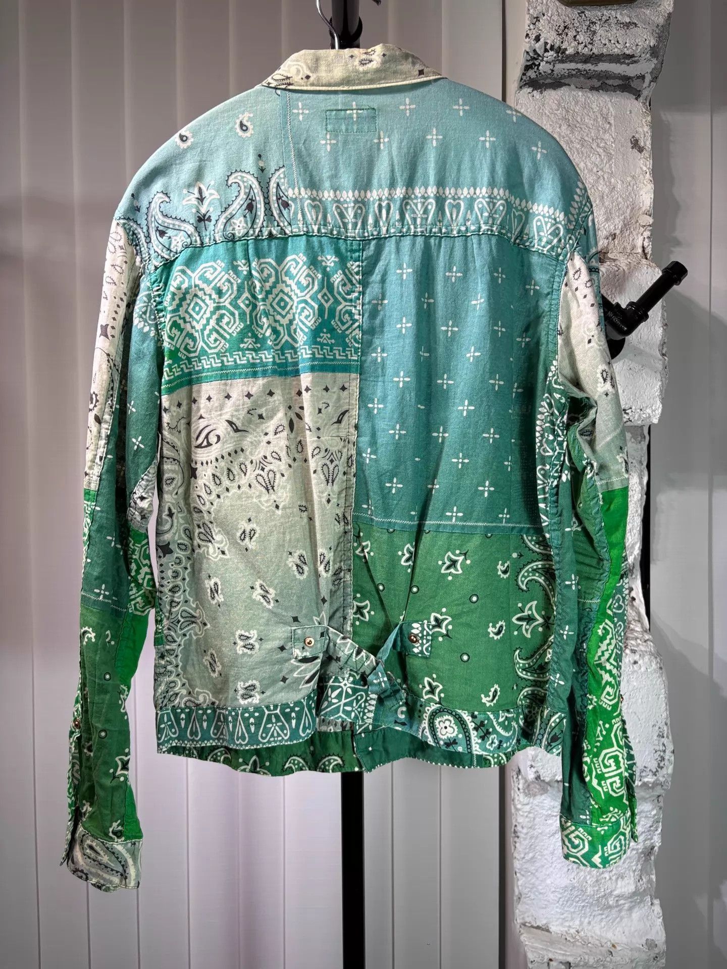 Kapital Floral Print Shirt Jacket in Green Size US L / EU 52-54 / 3 - 2 Thumbnail