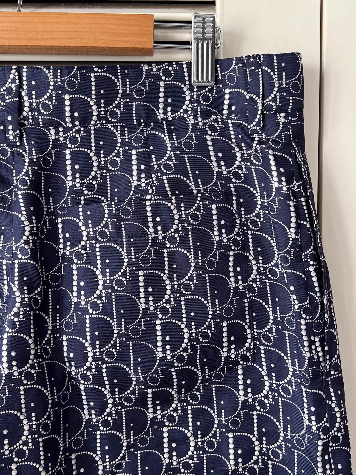 Dior Stylish Blue Oblique Shorts in Great Condition Size US 28 / EU 44 - 5 Thumbnail