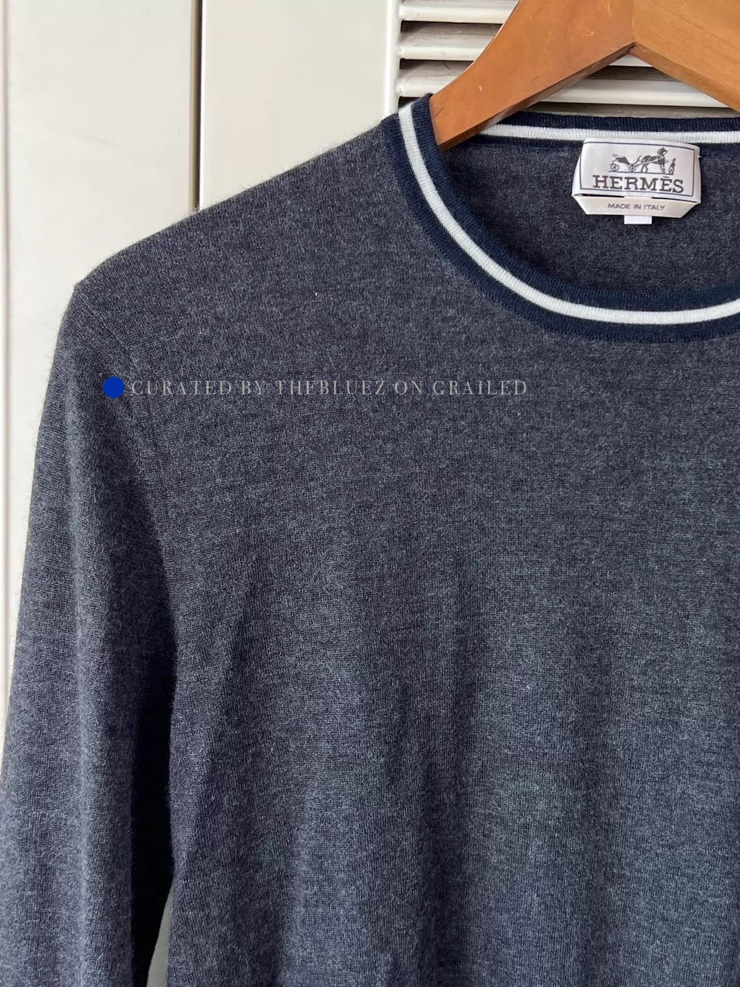 Hermes Colorblock Gray Knit Sweater Size US M / EU 48-50 / 2 - 4 Thumbnail