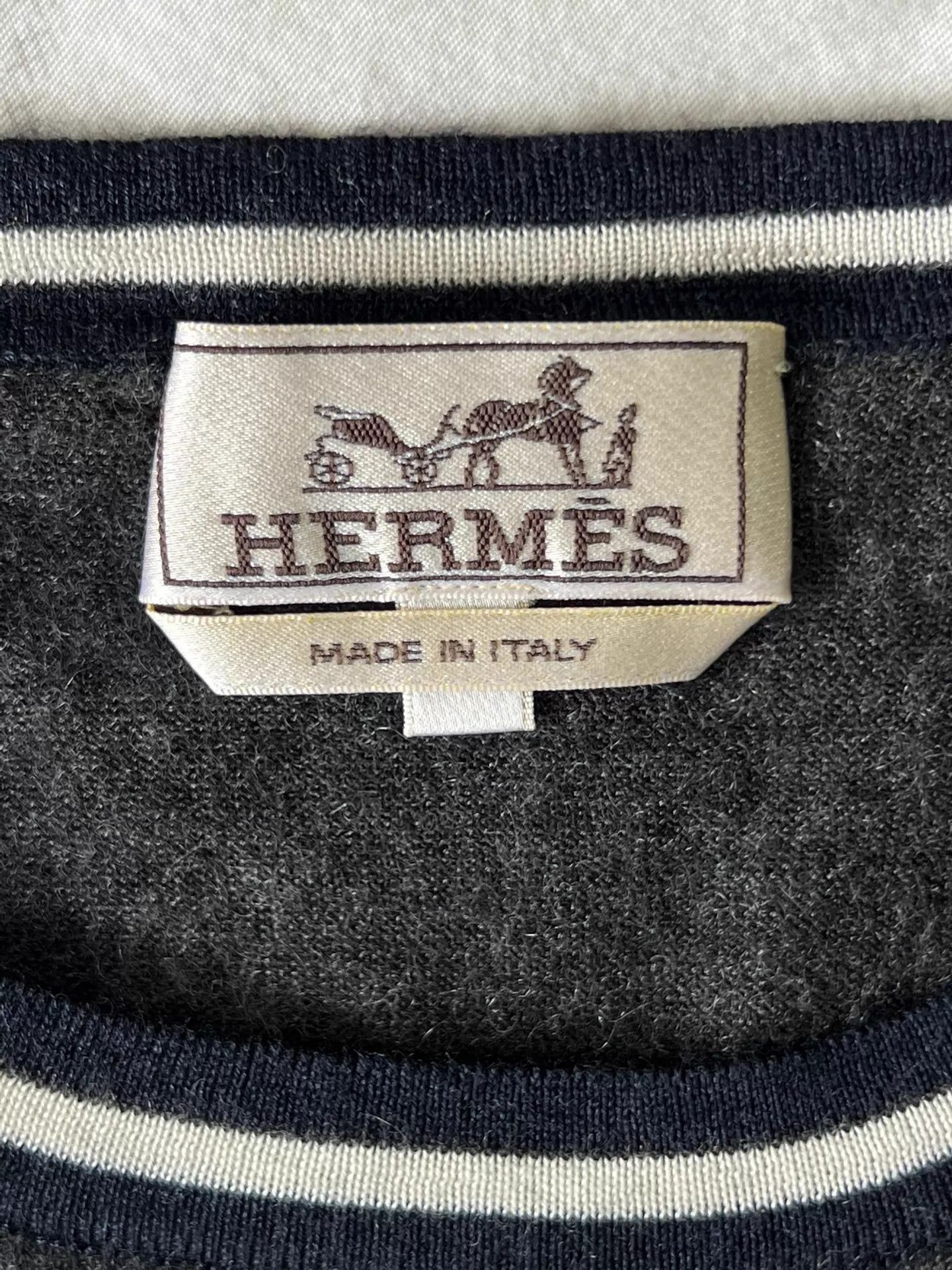 Hermes Colorblock Gray Knit Sweater Size US M / EU 48-50 / 2 - 6 Thumbnail