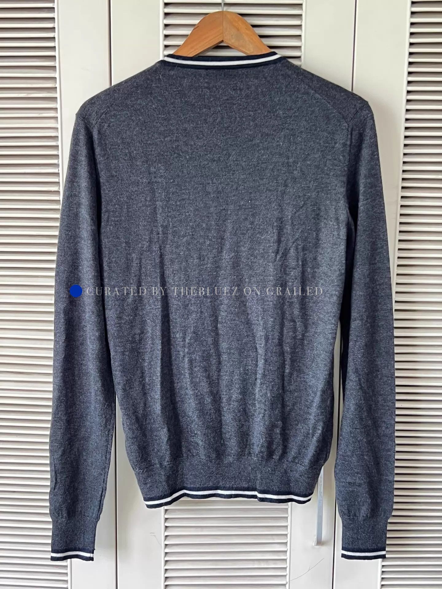Hermes Colorblock Gray Knit Sweater Size US M / EU 48-50 / 2 - 2 Thumbnail