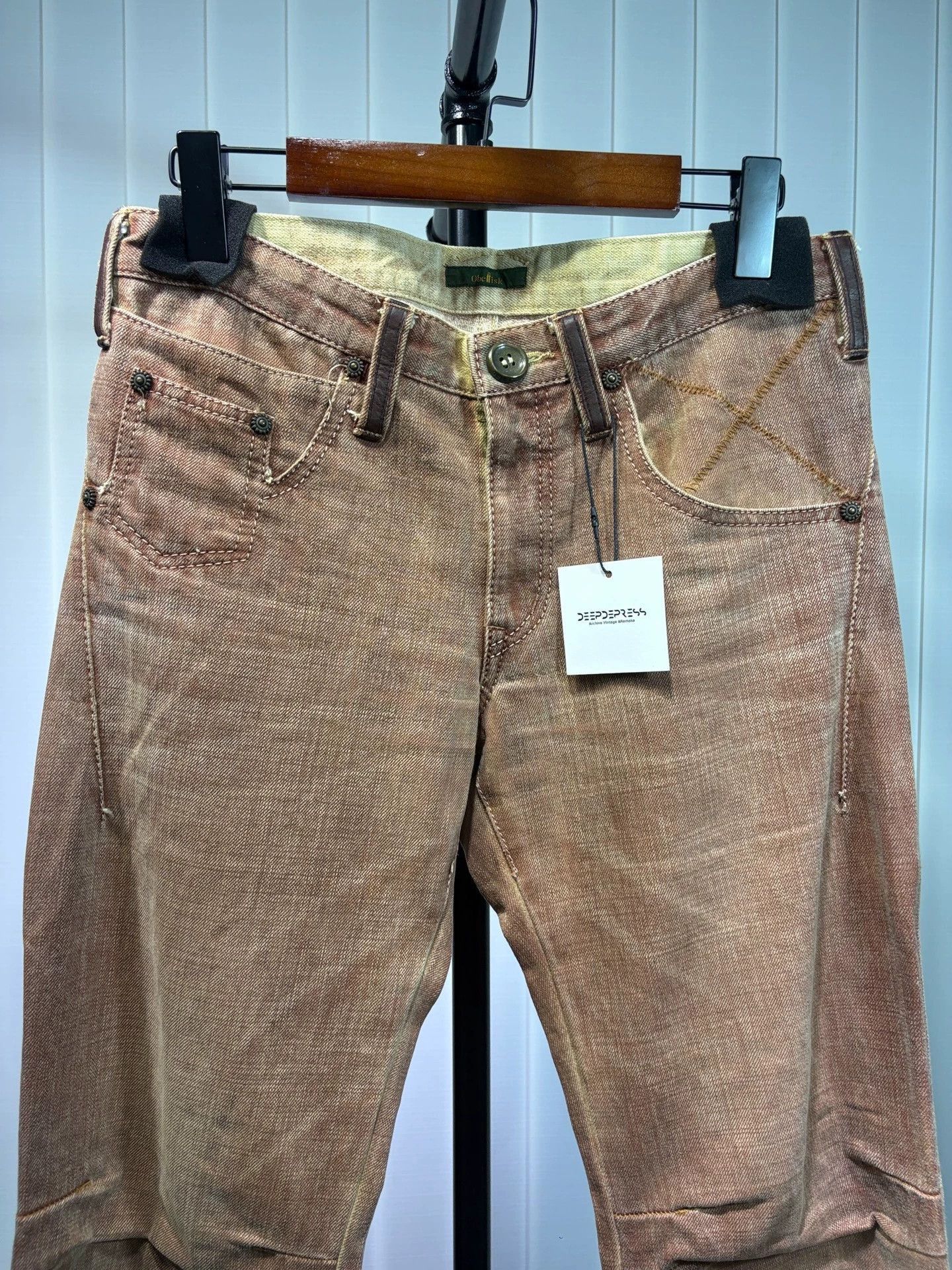 Obelisk Y2K Gradient Tie-Dye Wide Leg Jeans Size US 30 / EU 46 - 3 Thumbnail