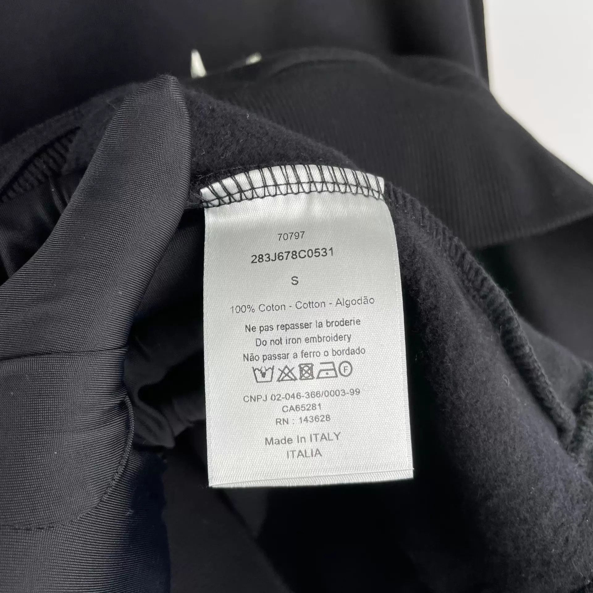 Dior Oversized Black Fleece Hoodie Size US S / EU 44-46 / 1 - 6 Thumbnail