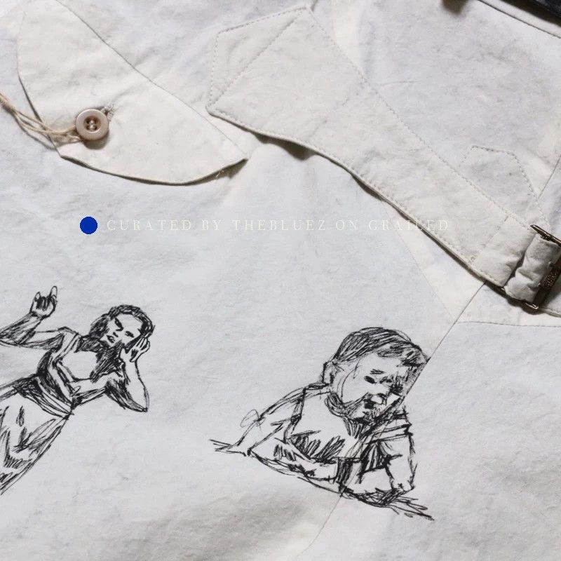 Archivio J.M. Ribot Hand-Drawn Multi-Color Shorts Size US 32 / EU 48 - 4 Thumbnail