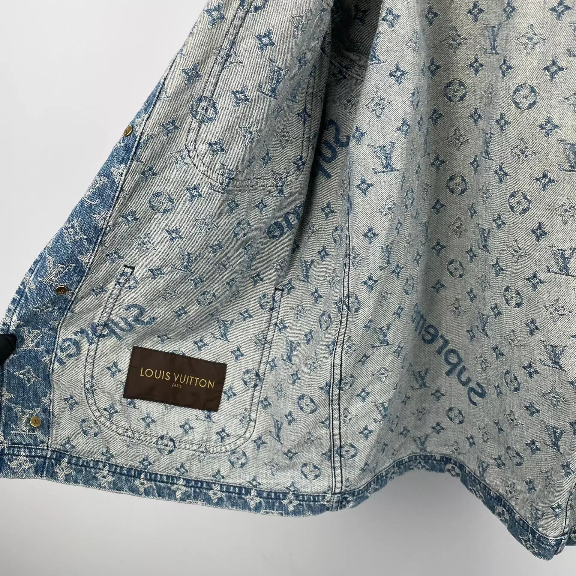 Louis Vuitton Classic Blue Denim Jacket Size US M / EU 48-50 / 2 - 9 Thumbnail
