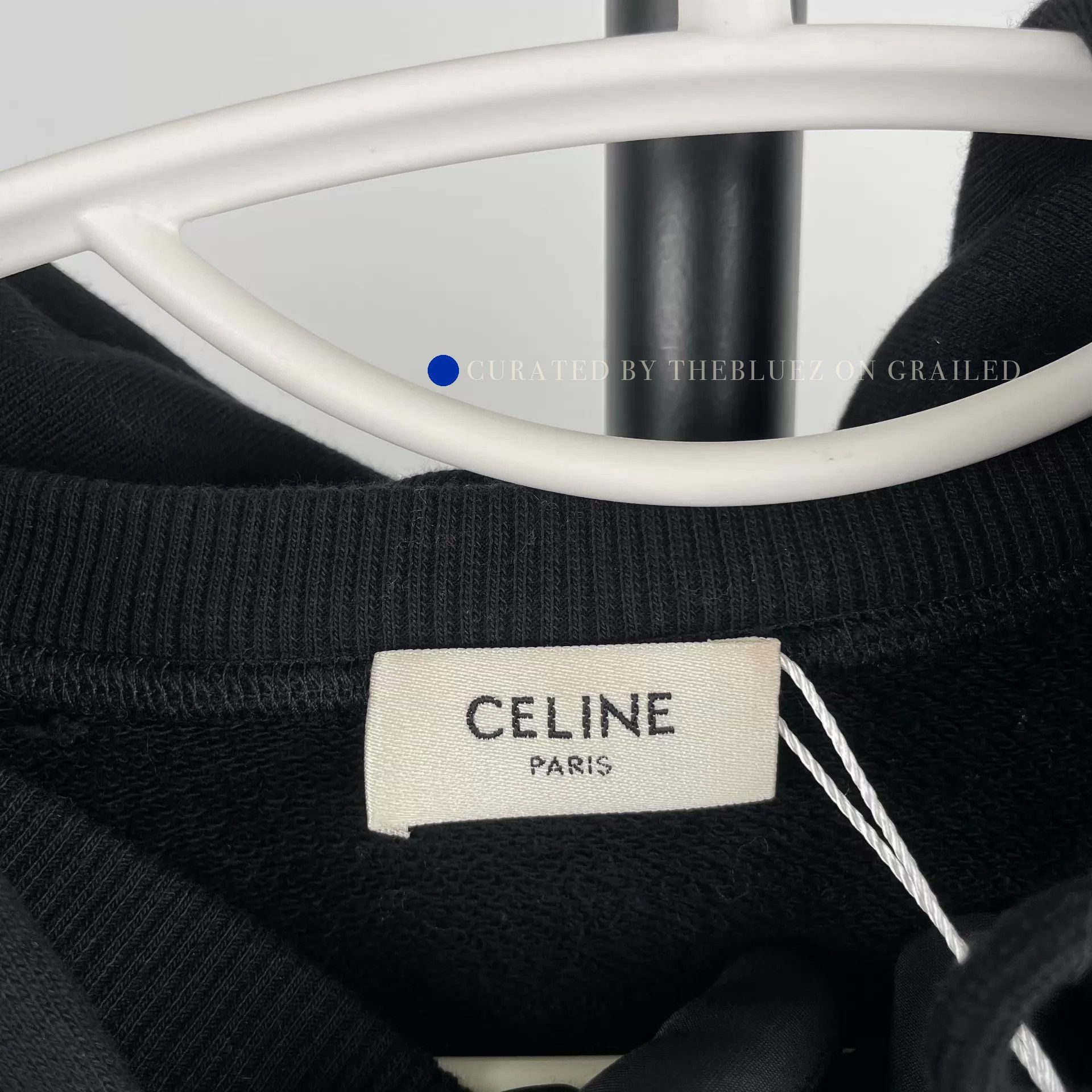 Celine Cozy Black Cotton Sweatshirt in XS Size US XS / EU 42 / 0 - 4 Thumbnail