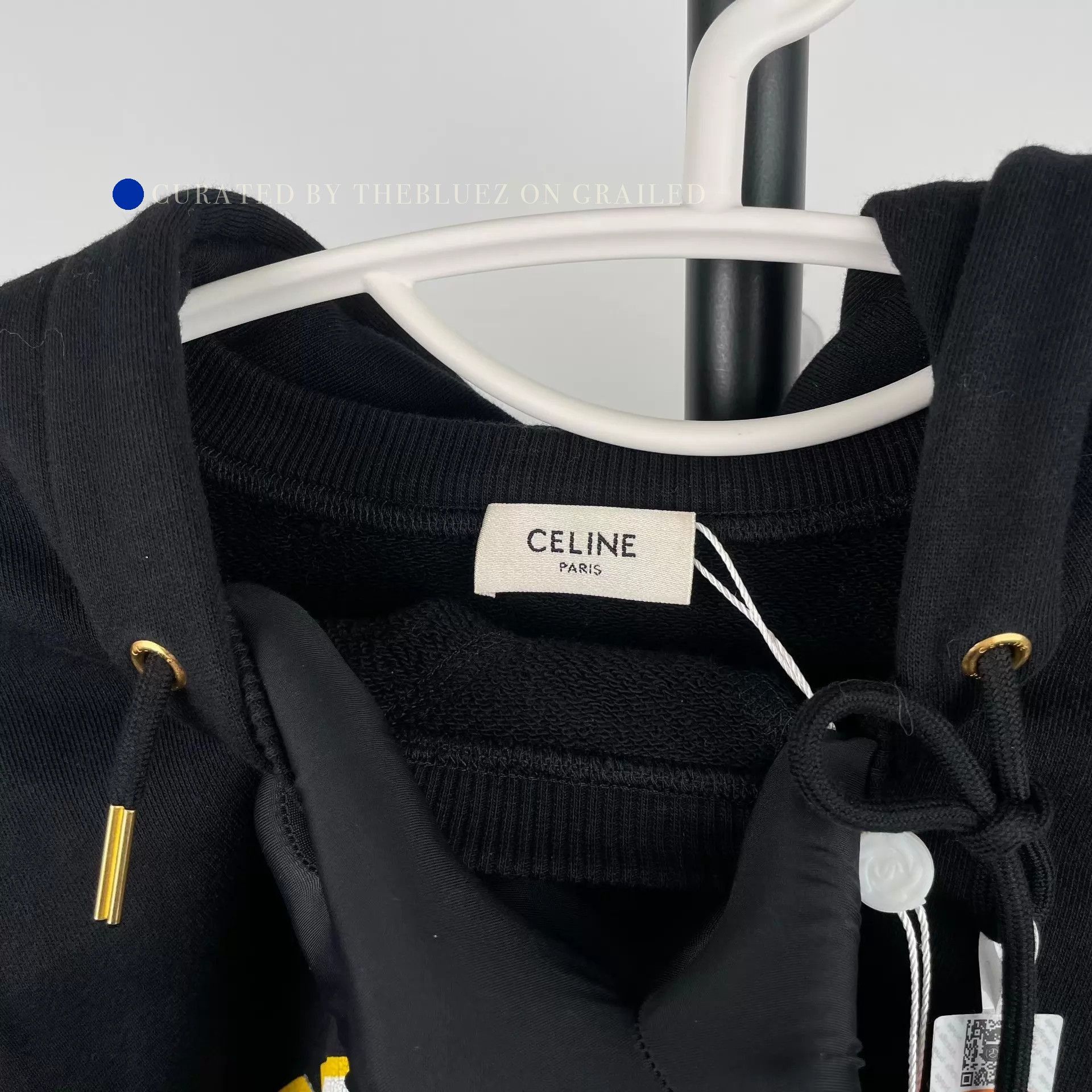 Celine Cozy Black Cotton Sweatshirt in XS Size US XS / EU 42 / 0 - 6 Thumbnail