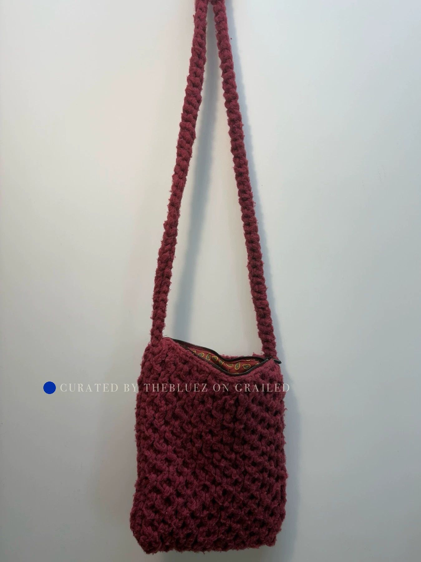 Number (N)ine Wool Knit Crossbody Bag in Red Size ONE SIZE - 4 Thumbnail