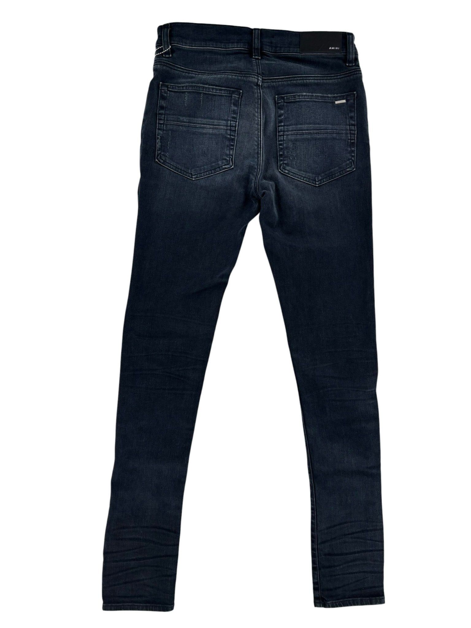 Amiri MX1 Suede Patch Jeans Black/Red Size US 30 / EU 46 - 6 Thumbnail
