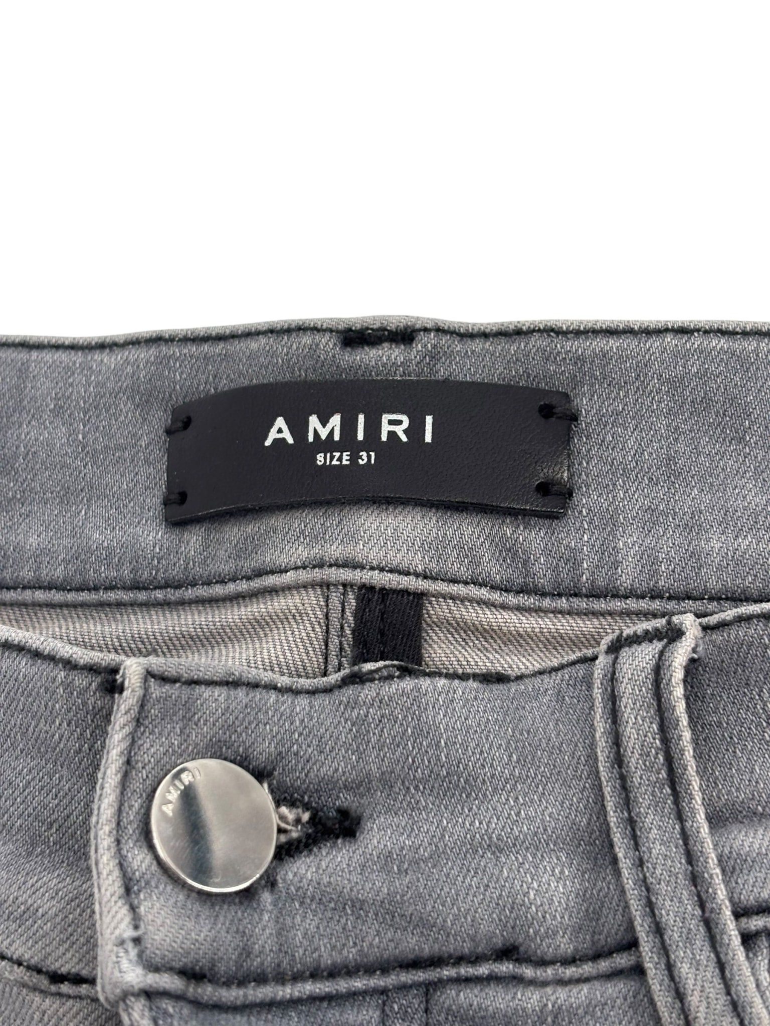 Amiri Mx1 Ribbed Pink & Grey Size US 31 - 2 Thumbnail