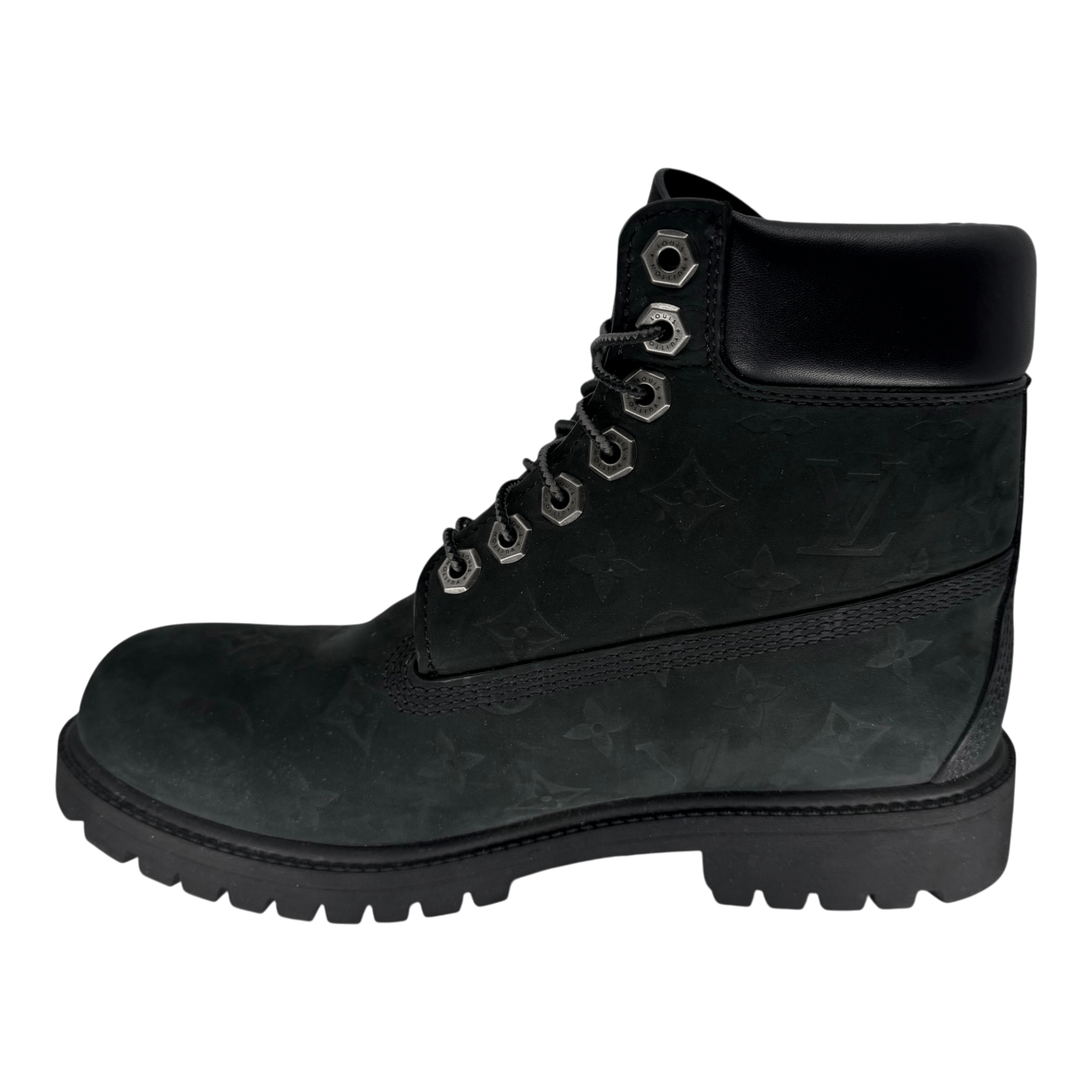 Louis Vuitton Timberland 6" Ankle Boot Black Monogram Size US 8 / EU 41 - 3 Thumbnail