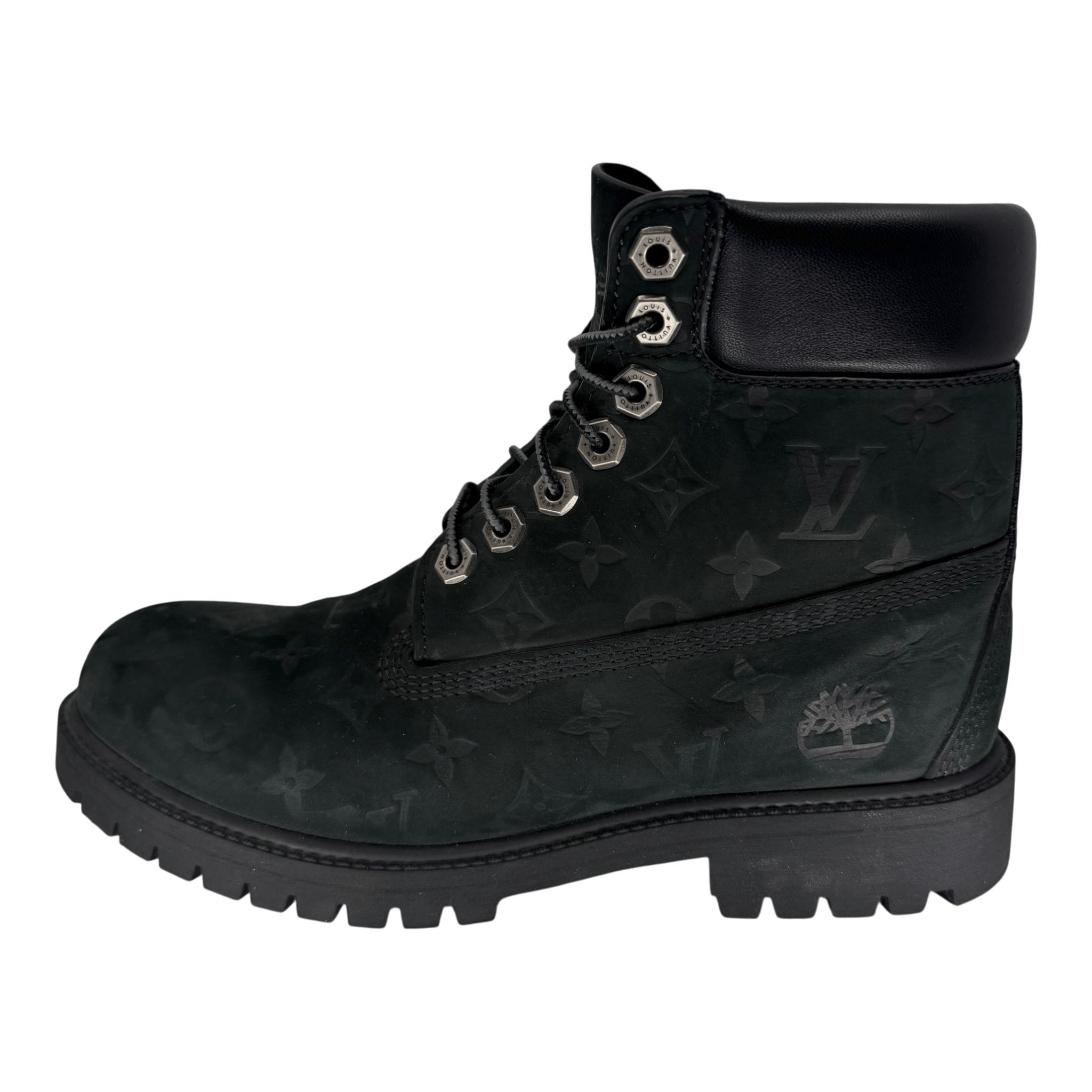 Louis Vuitton Timberland 6" Ankle Boot Black Monogram Size US 8 / EU 41 - 4 Thumbnail