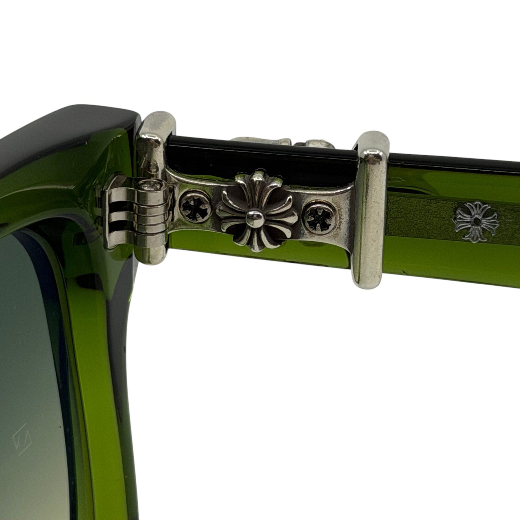 Chrome Hearts Vagillionaire Glasses Green Silver Size ONE SIZE - 7 Thumbnail