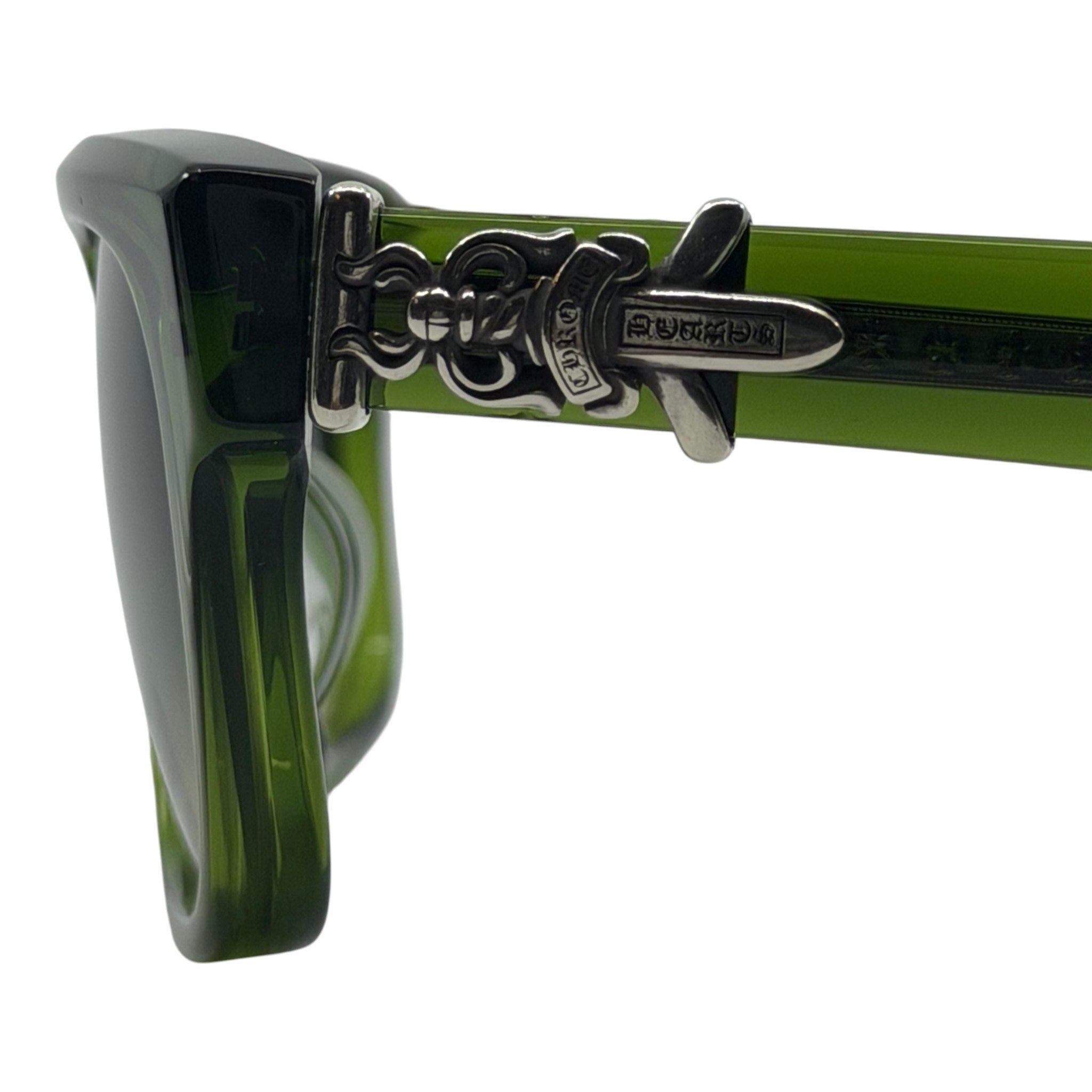 Chrome Hearts Vagillionaire Glasses Green Silver Size ONE SIZE - 8 Thumbnail