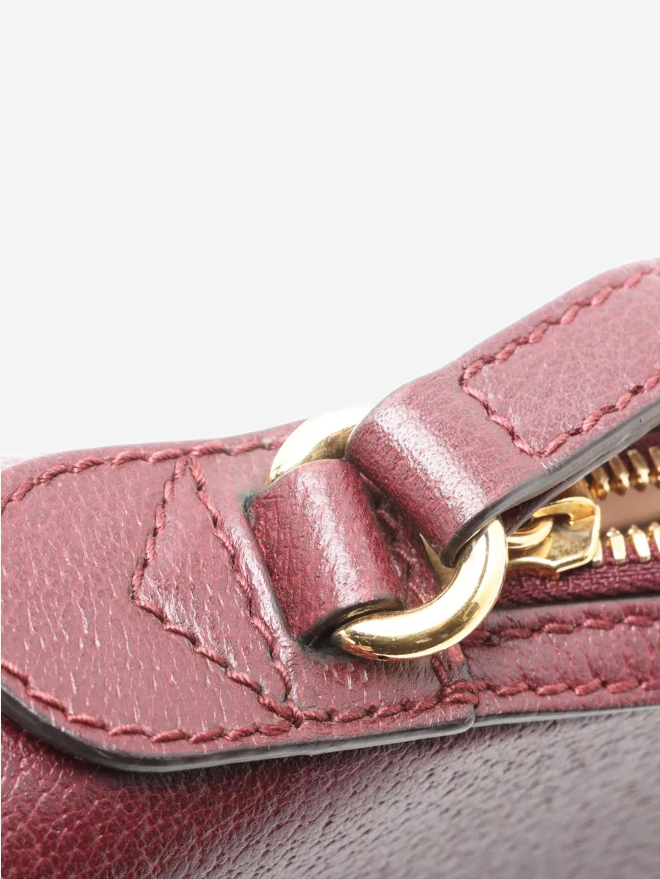 Gucci Burgundy Ophidia leather shoulder bag Size ONE SIZE - 11 Thumbnail