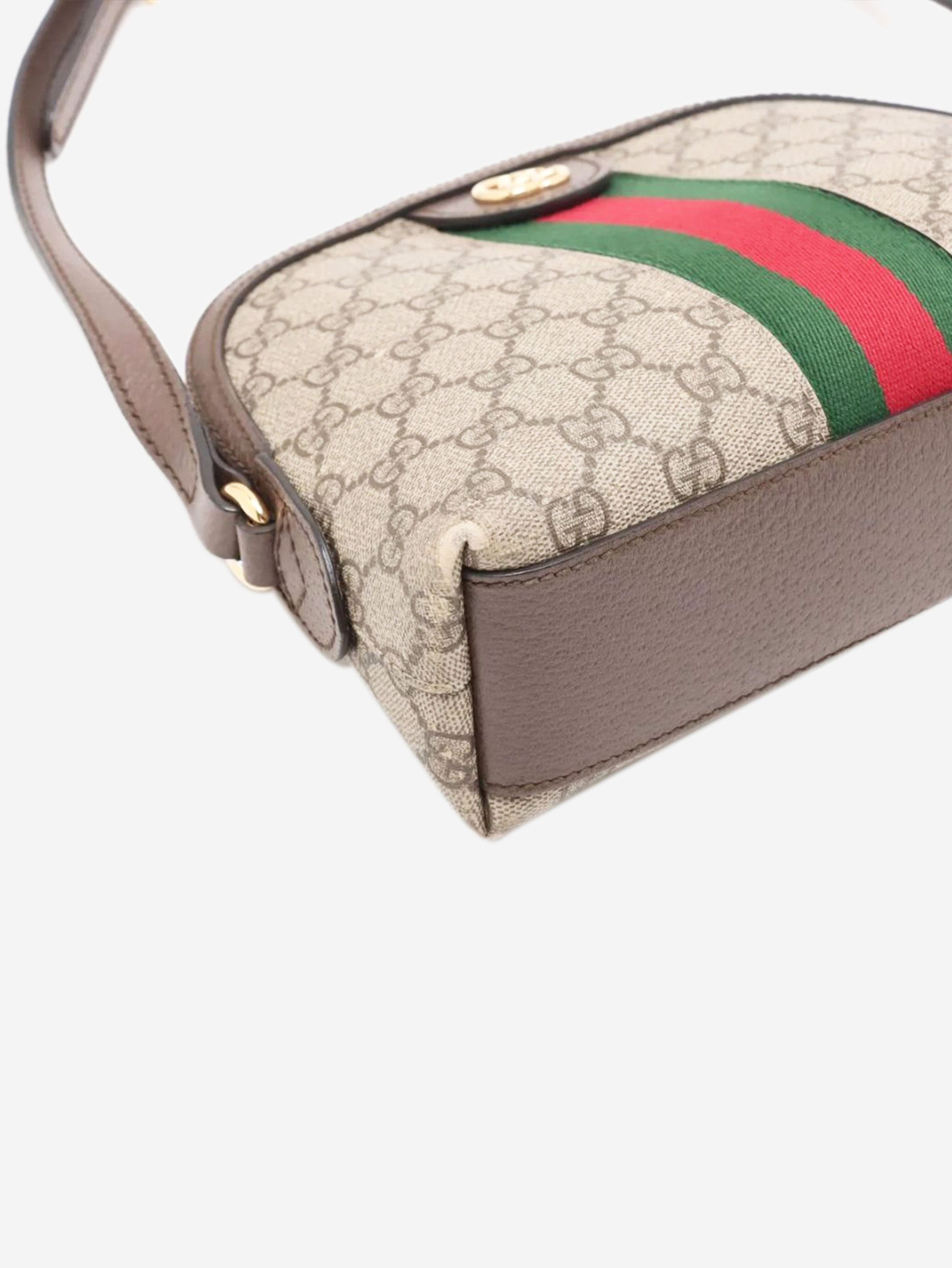 Gucci Brown GG Supreme Ophidia shoulder bag Size ONE SIZE - 4 Thumbnail