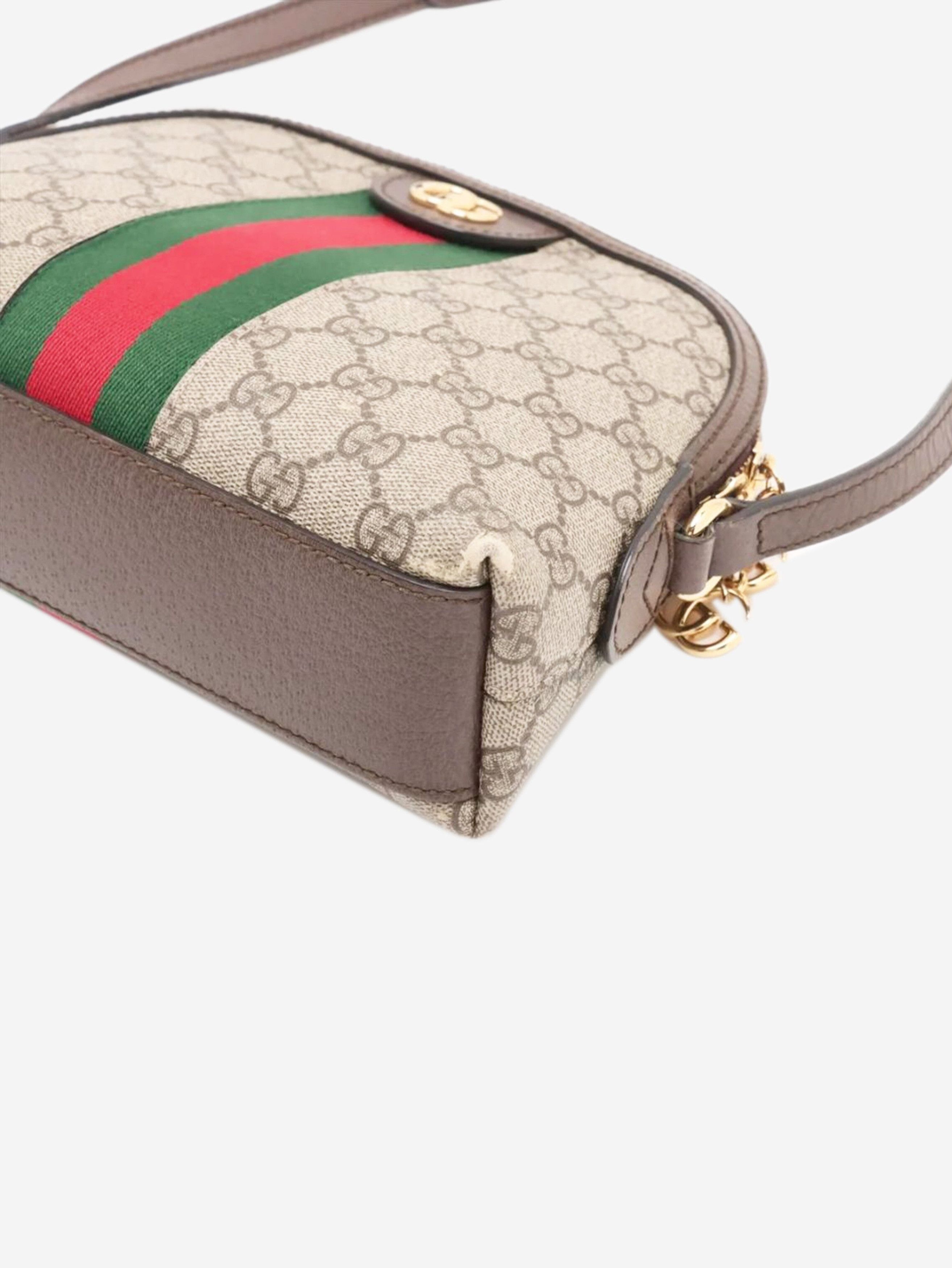 Gucci Brown GG Supreme Ophidia shoulder bag Size ONE SIZE - 3 Thumbnail