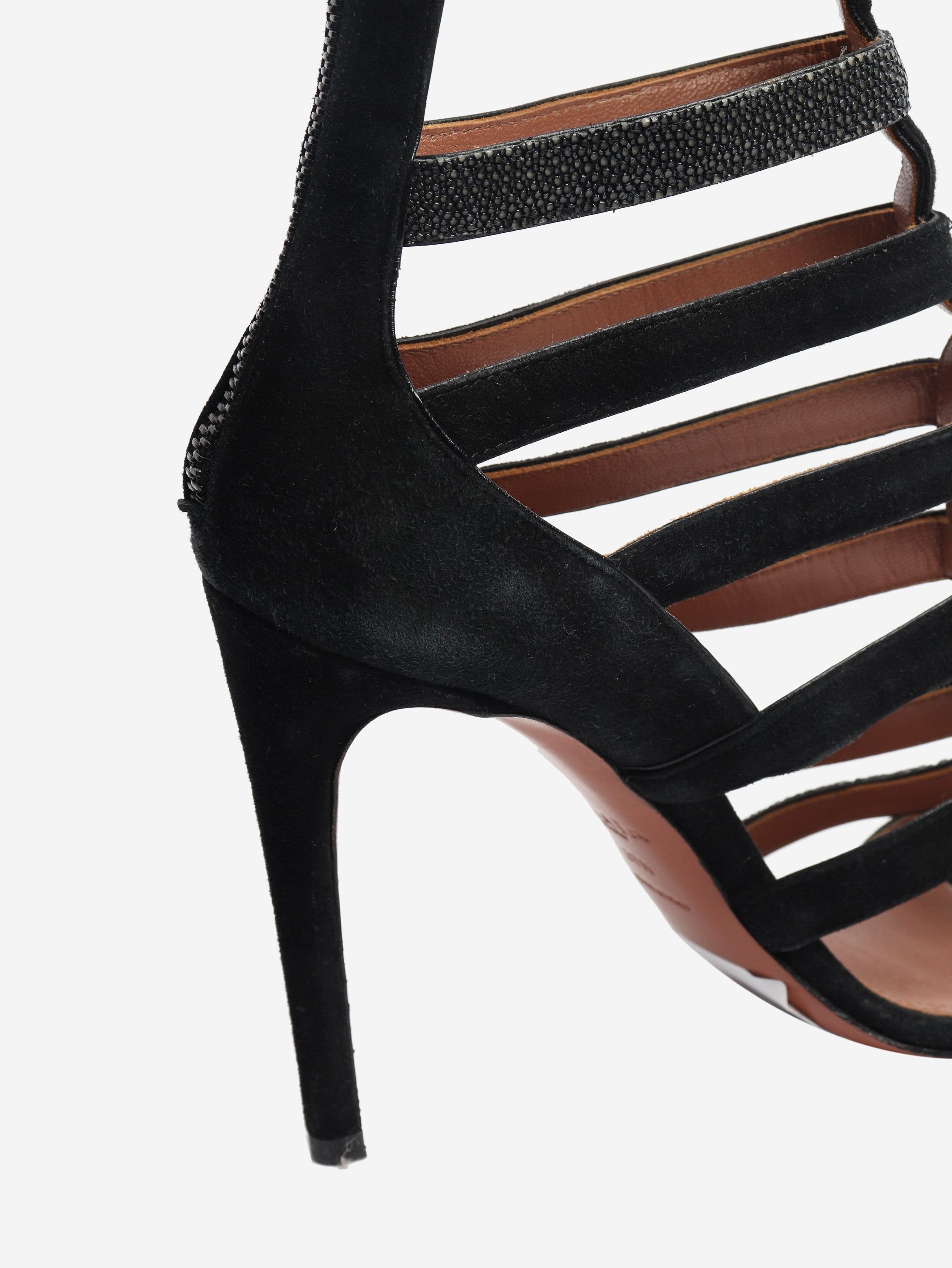 Alaia Black gladiator heels - EU 37.5 (UK 4.5) Size US 6 / IT 36 - 7 Thumbnail