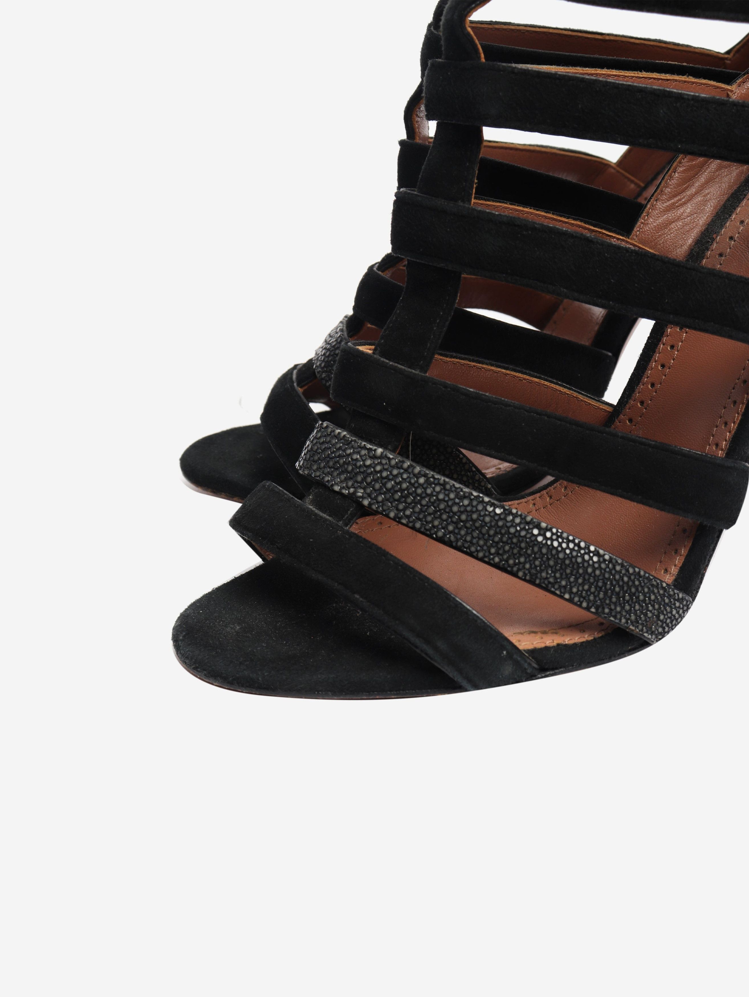 Alaia Black gladiator heels - EU 37.5 (UK 4.5) Size US 6 / IT 36 - 6 Thumbnail