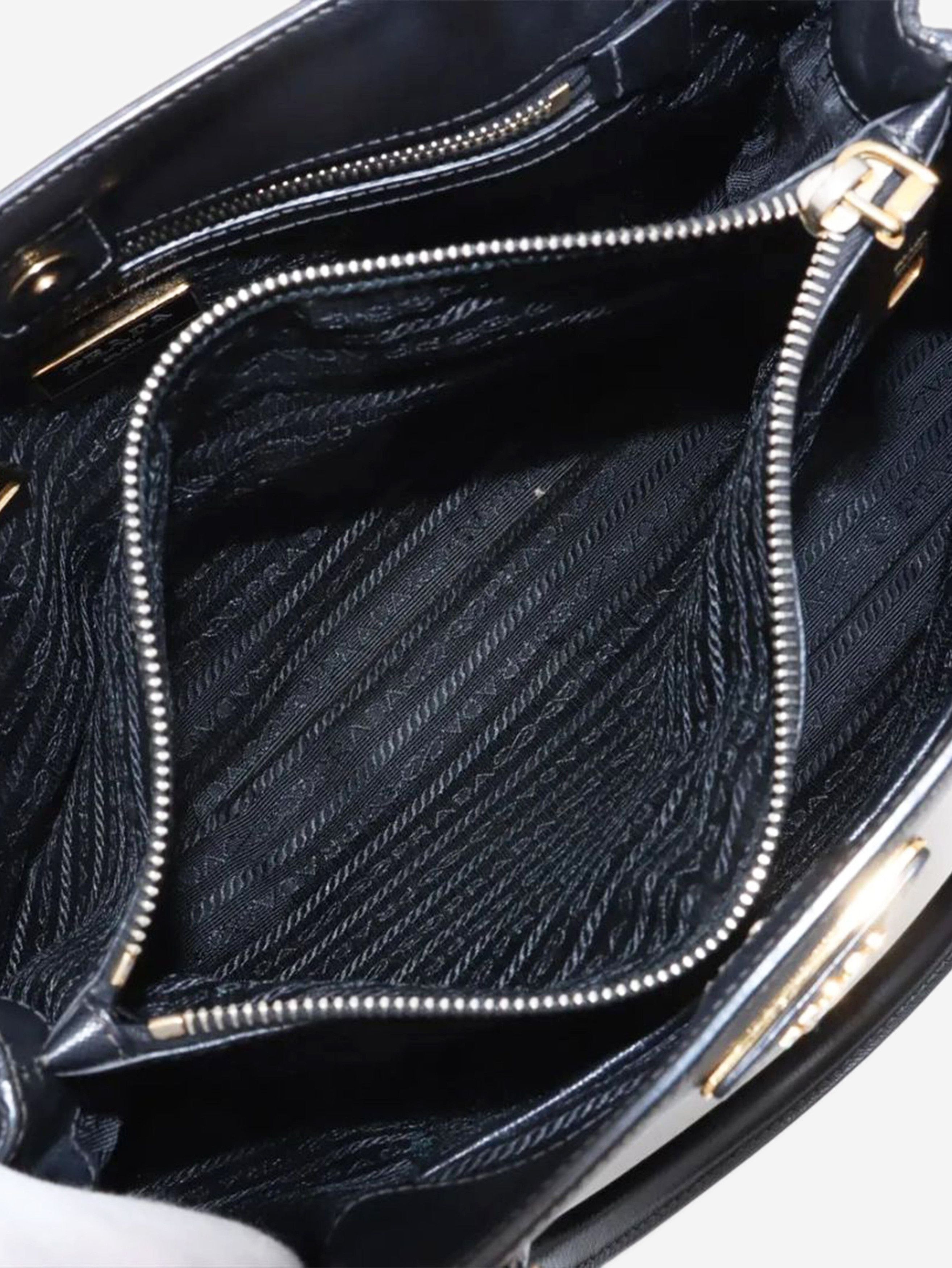 Prada Black Saffiano leather Galleria 2way bag Size ONE SIZE - 9 Thumbnail