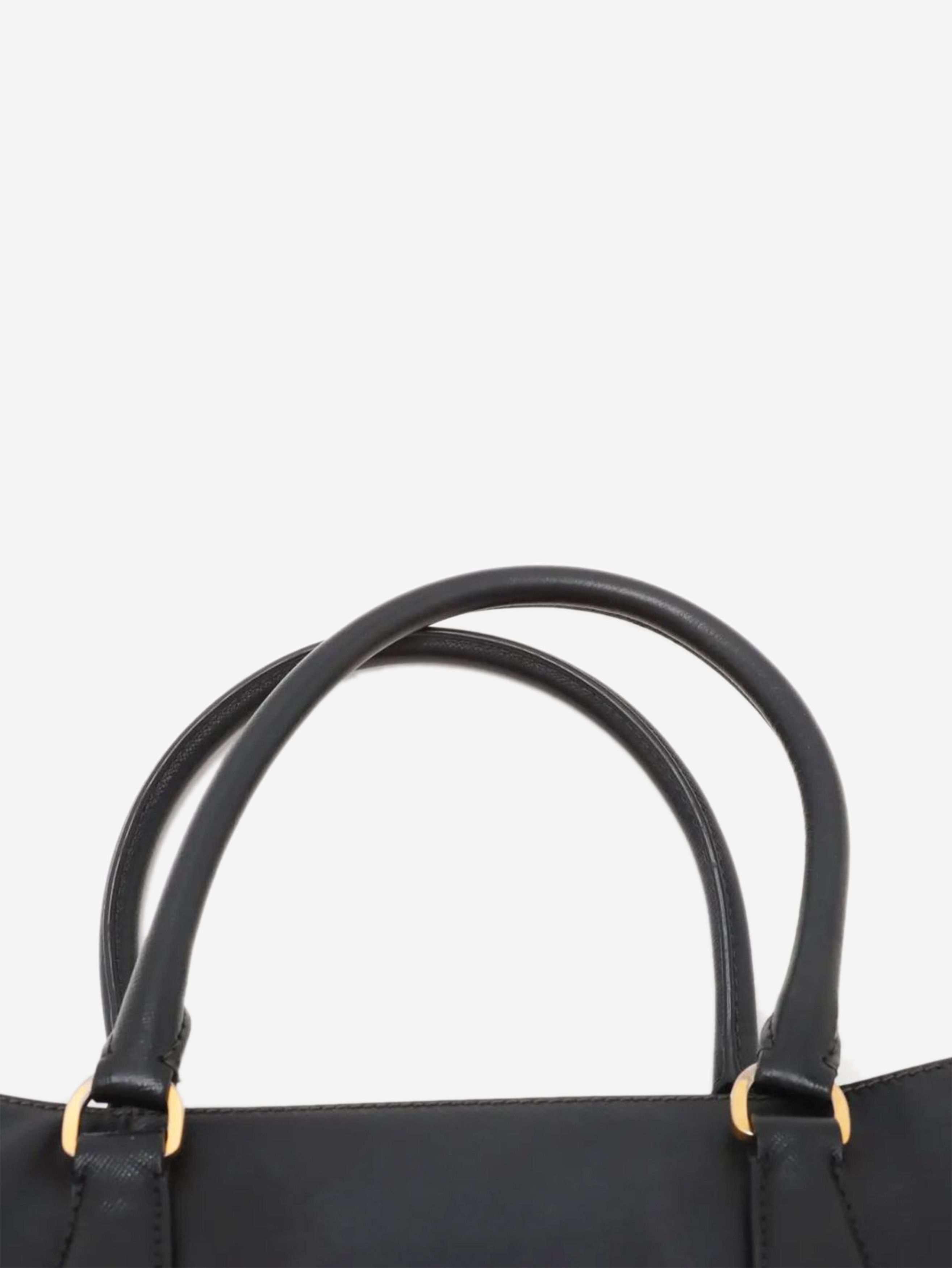 Prada Black Saffiano leather Galleria 2way bag Size ONE SIZE - 6 Thumbnail