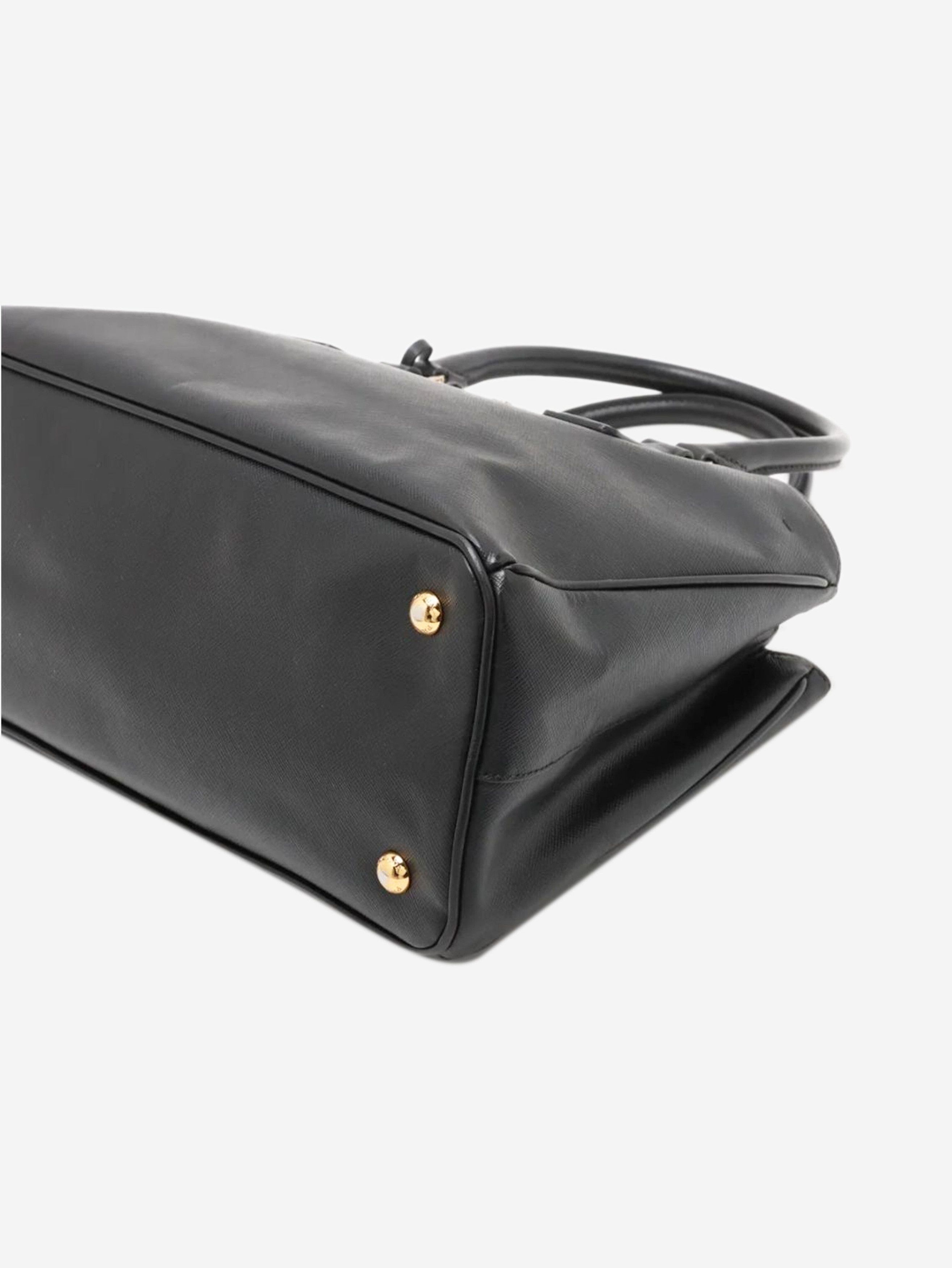 Prada Black Saffiano leather Galleria 2way bag Size ONE SIZE - 3 Thumbnail