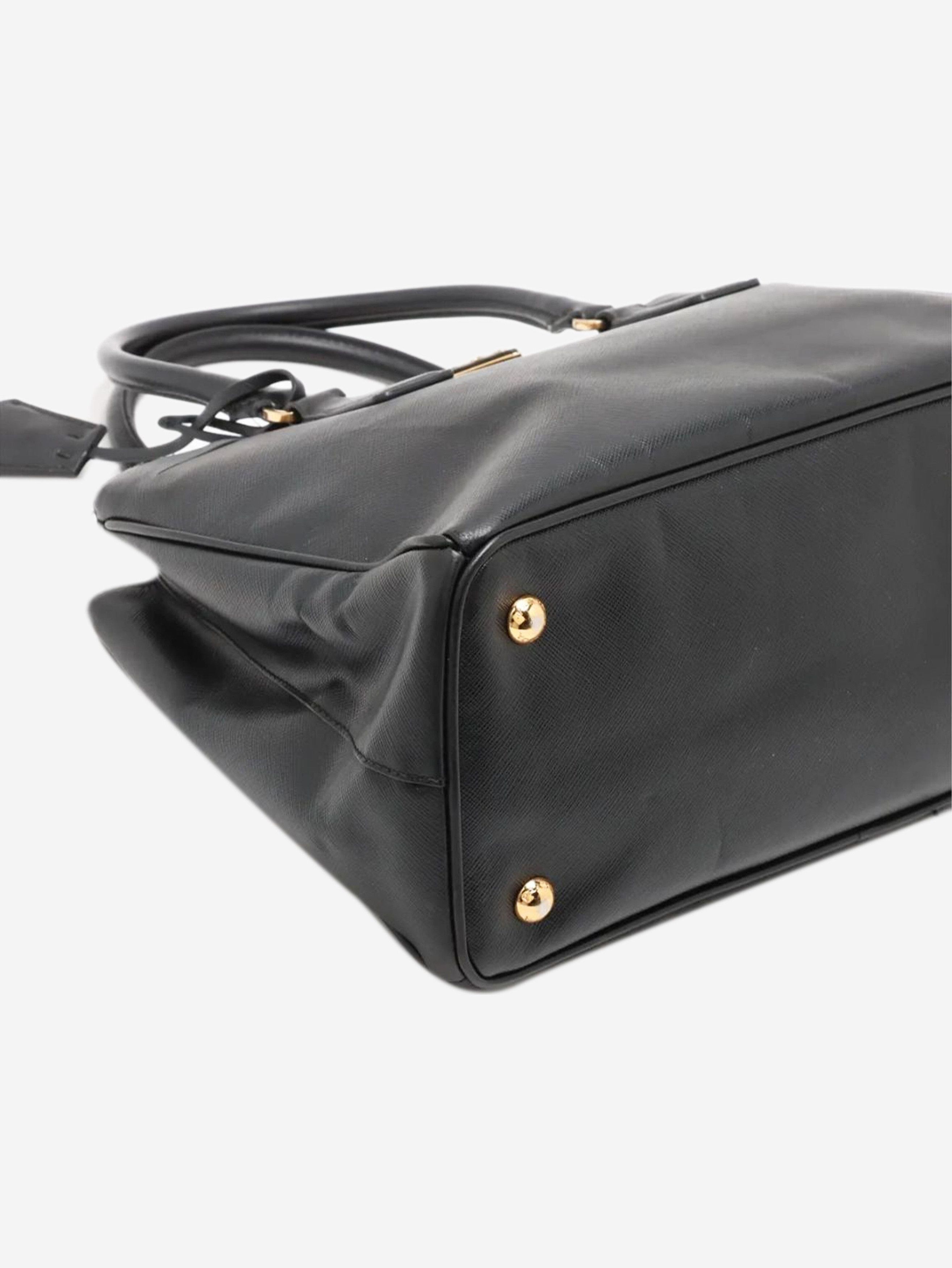 Prada Black Saffiano leather Galleria 2way bag Size ONE SIZE - 4 Thumbnail