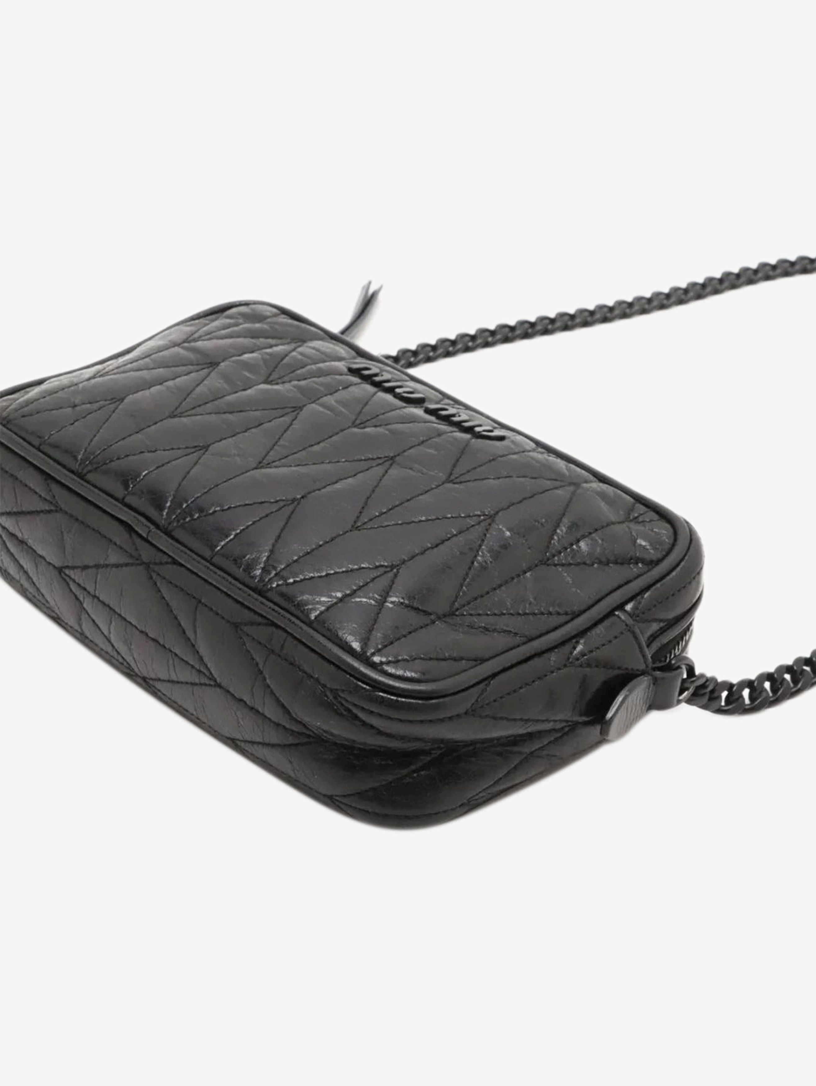 Miu Miu Black leather chain shoulder bag Size ONE SIZE - 2 Thumbnail
