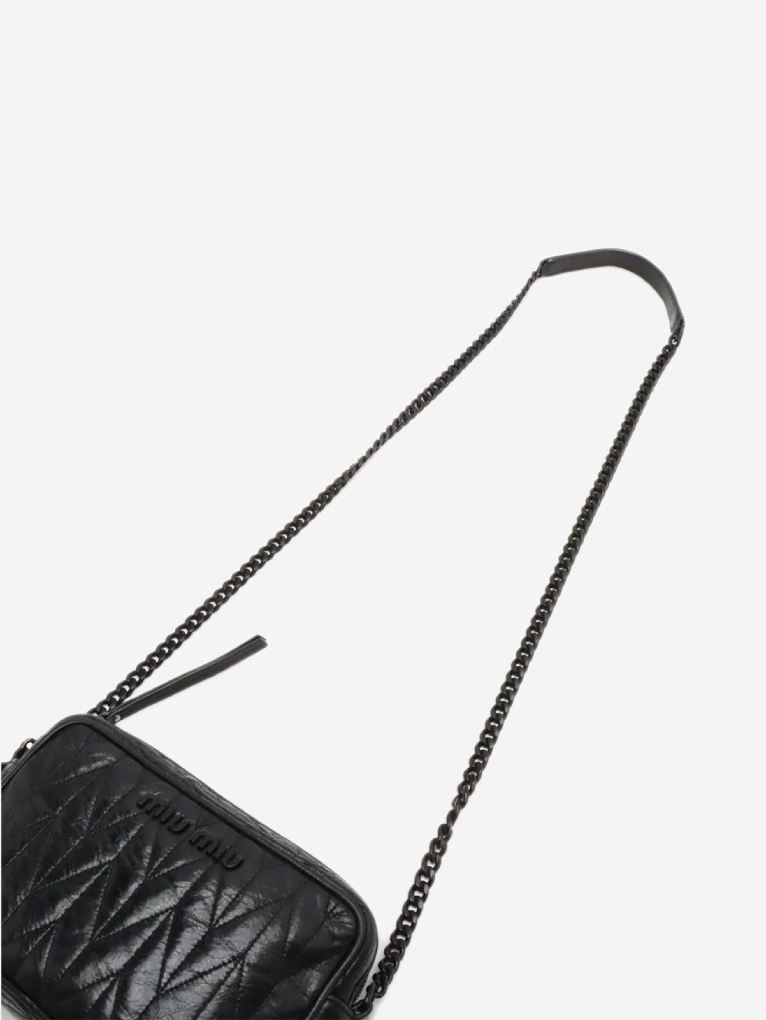 Miu Miu Black leather chain shoulder bag Size ONE SIZE - 4 Thumbnail