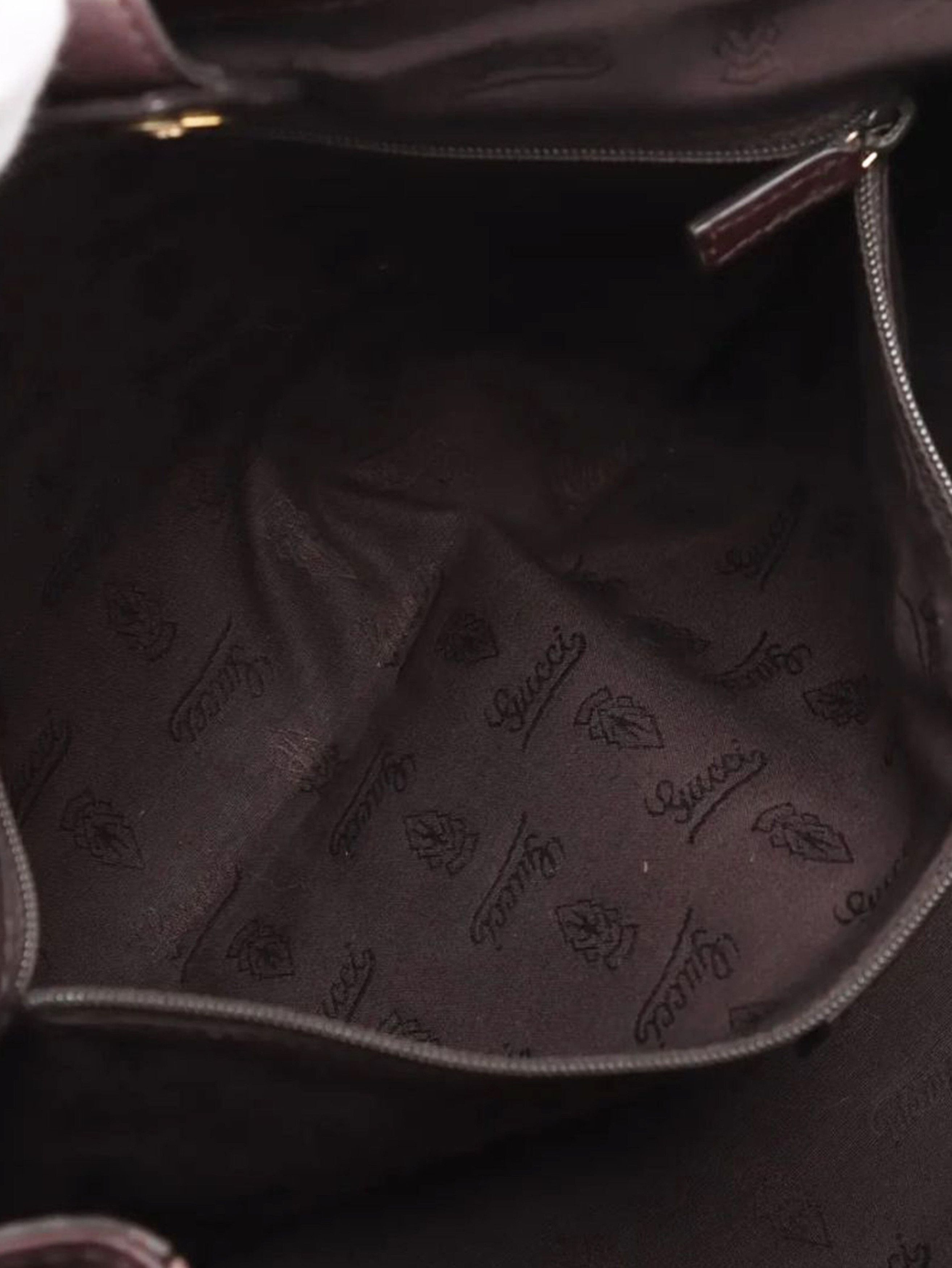 Gucci Dark brown ssima leather tote bag Size ONE SIZE - 11 Thumbnail