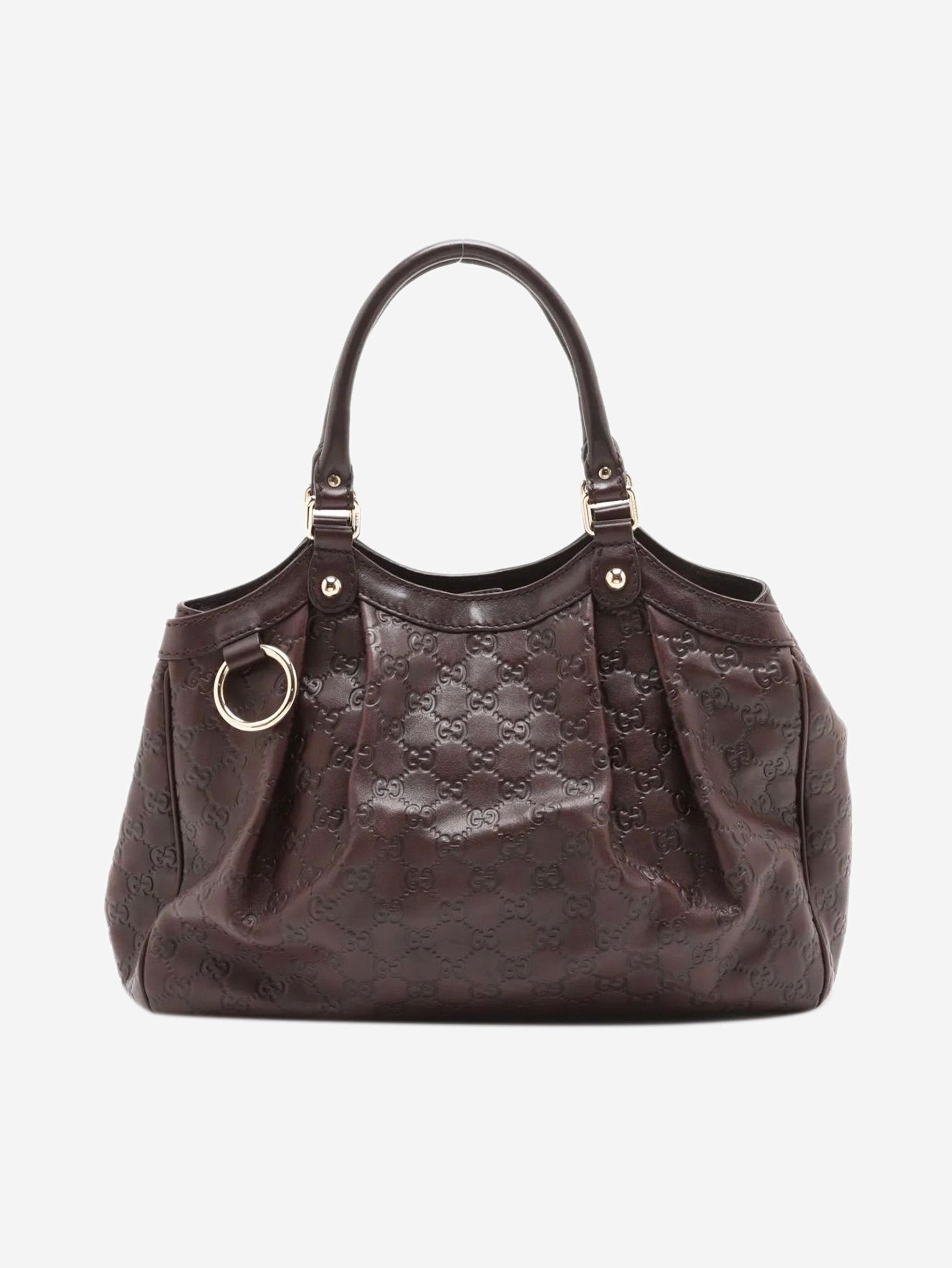Gucci Dark brown ssima leather tote bag Size ONE SIZE - 2 Thumbnail