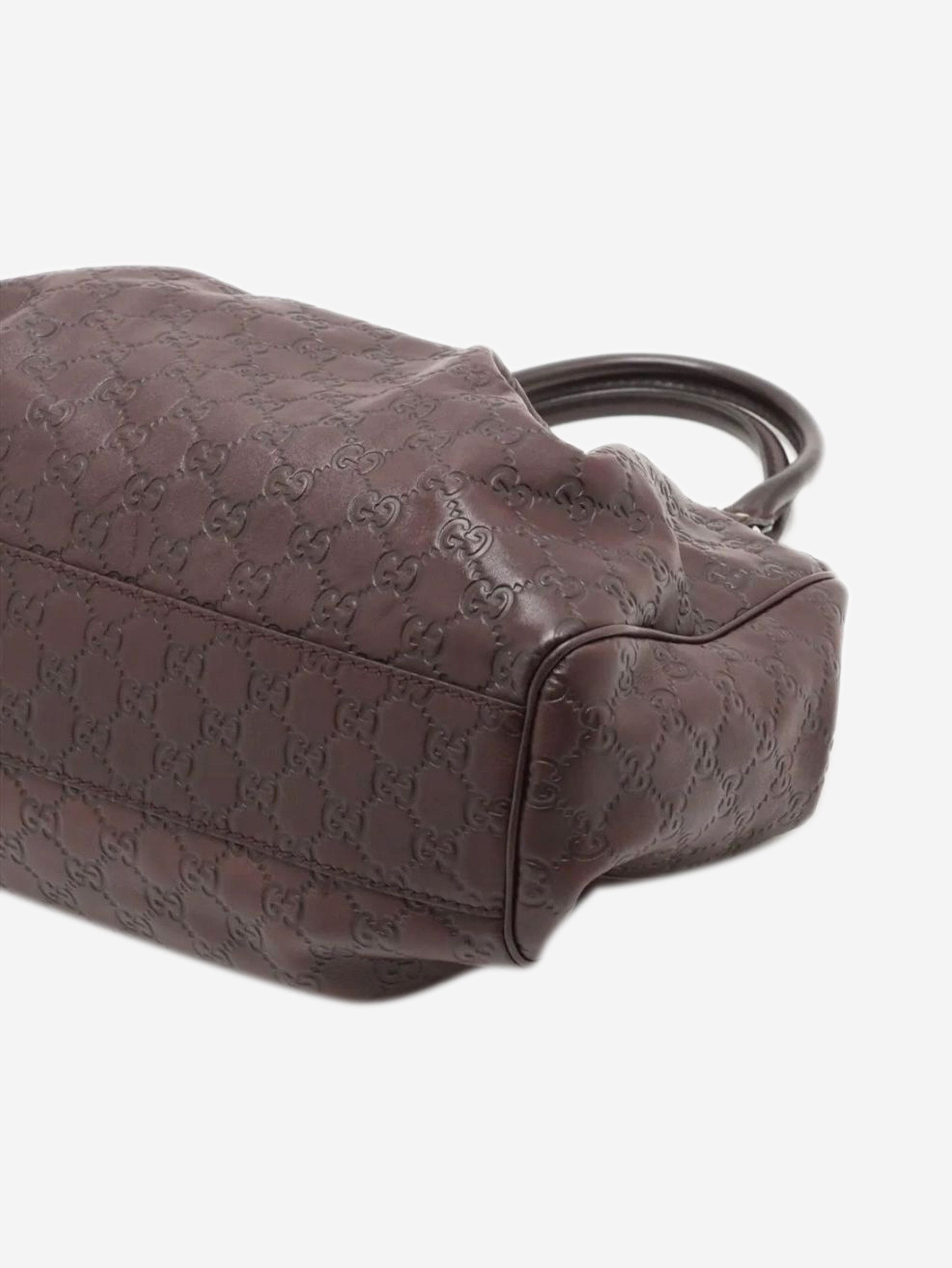 Gucci Dark brown ssima leather tote bag Size ONE SIZE - 6 Thumbnail