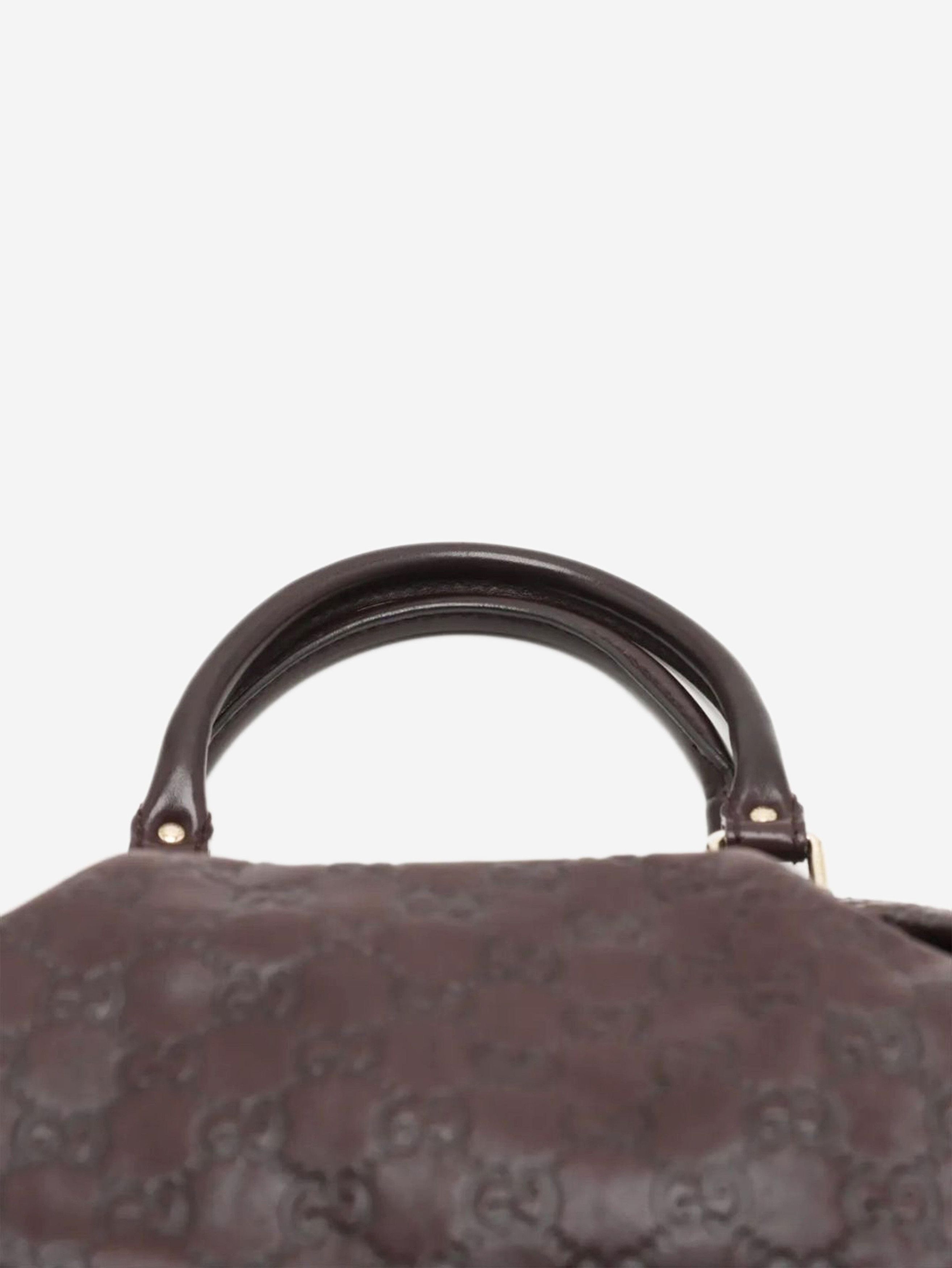 Gucci Dark brown ssima leather tote bag Size ONE SIZE - 3 Thumbnail