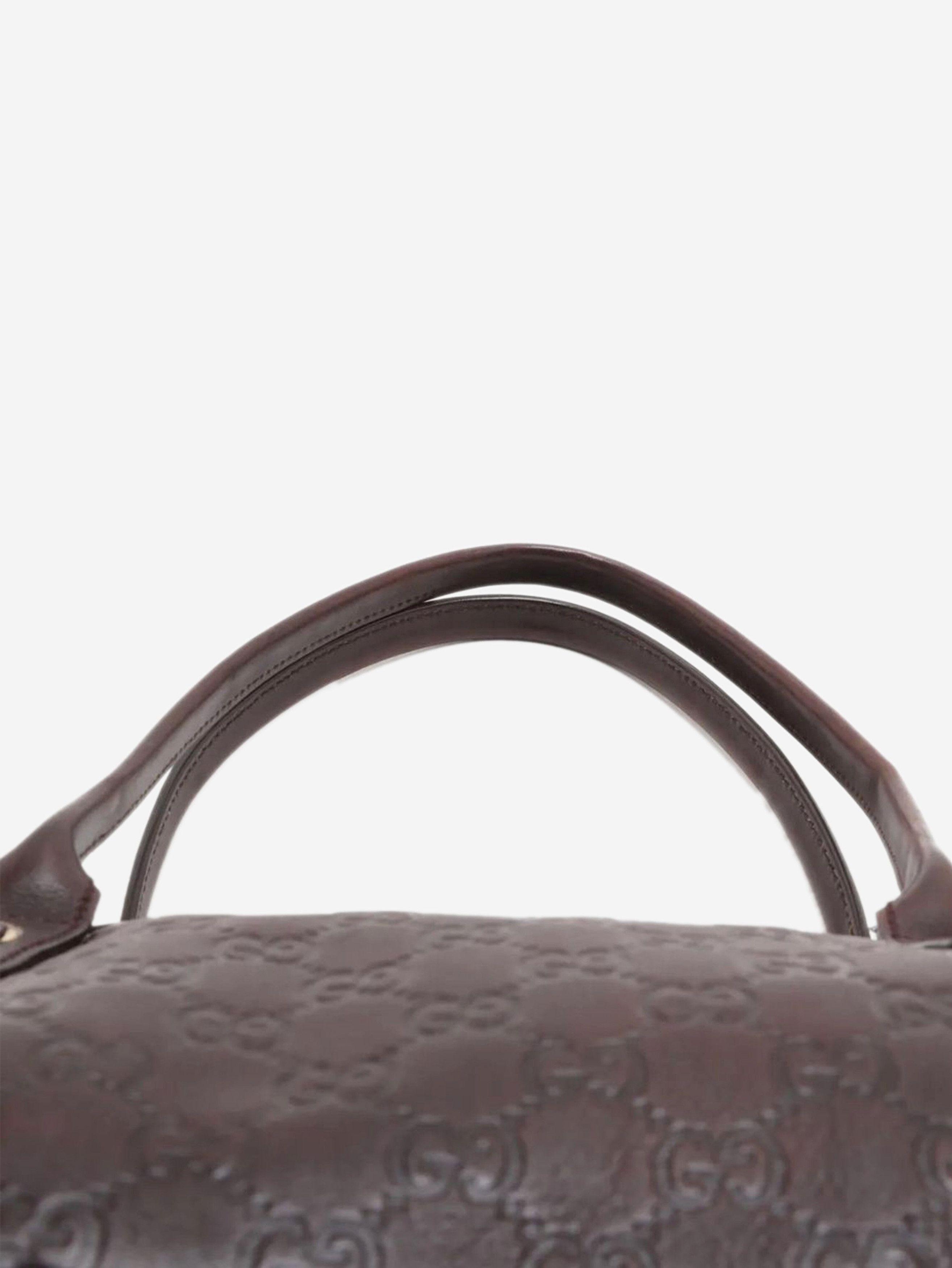 Gucci Dark brown ssima leather handbag Size ONE SIZE - 3 Thumbnail
