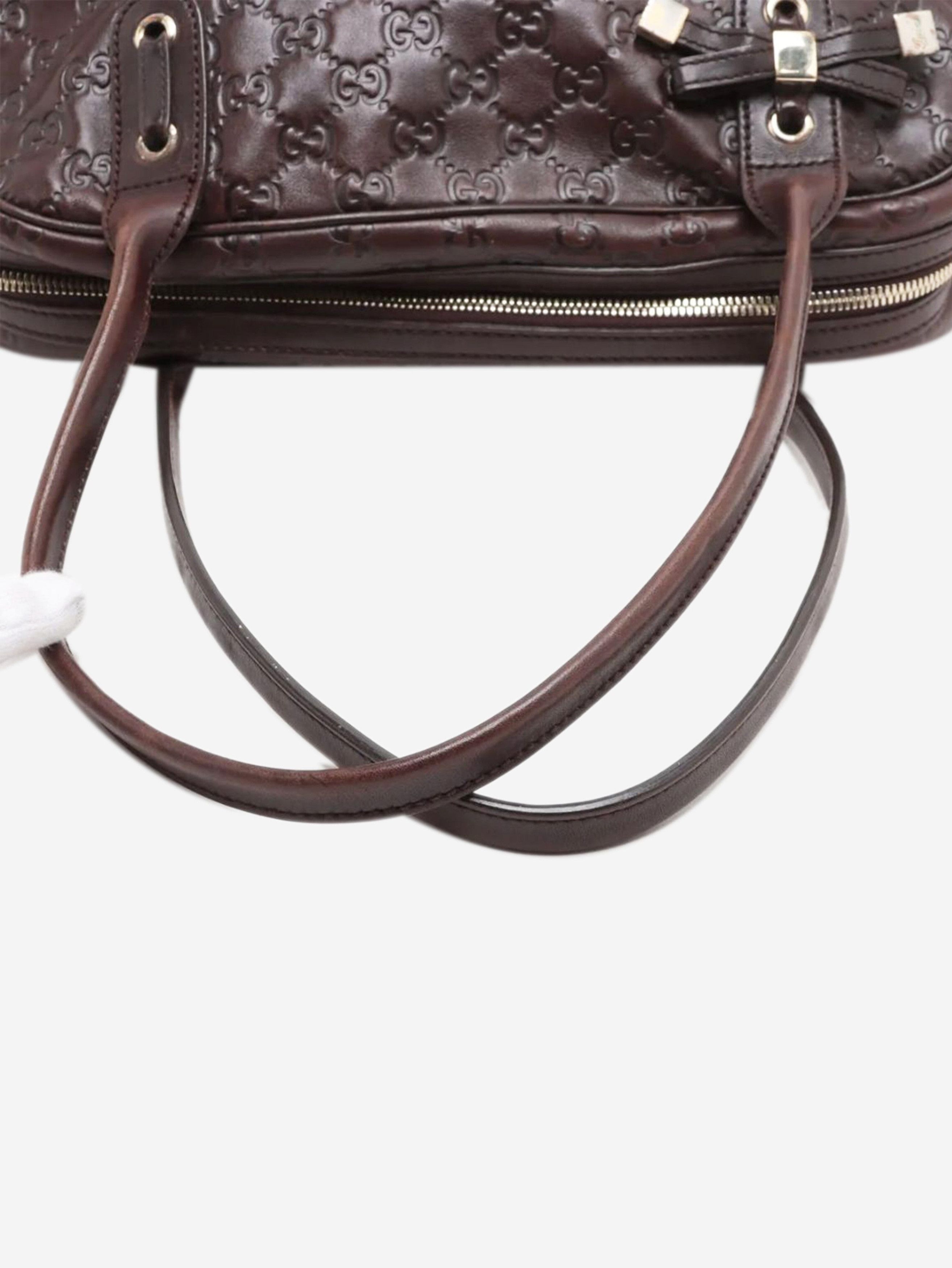 Gucci Dark brown ssima leather handbag Size ONE SIZE - 4 Thumbnail