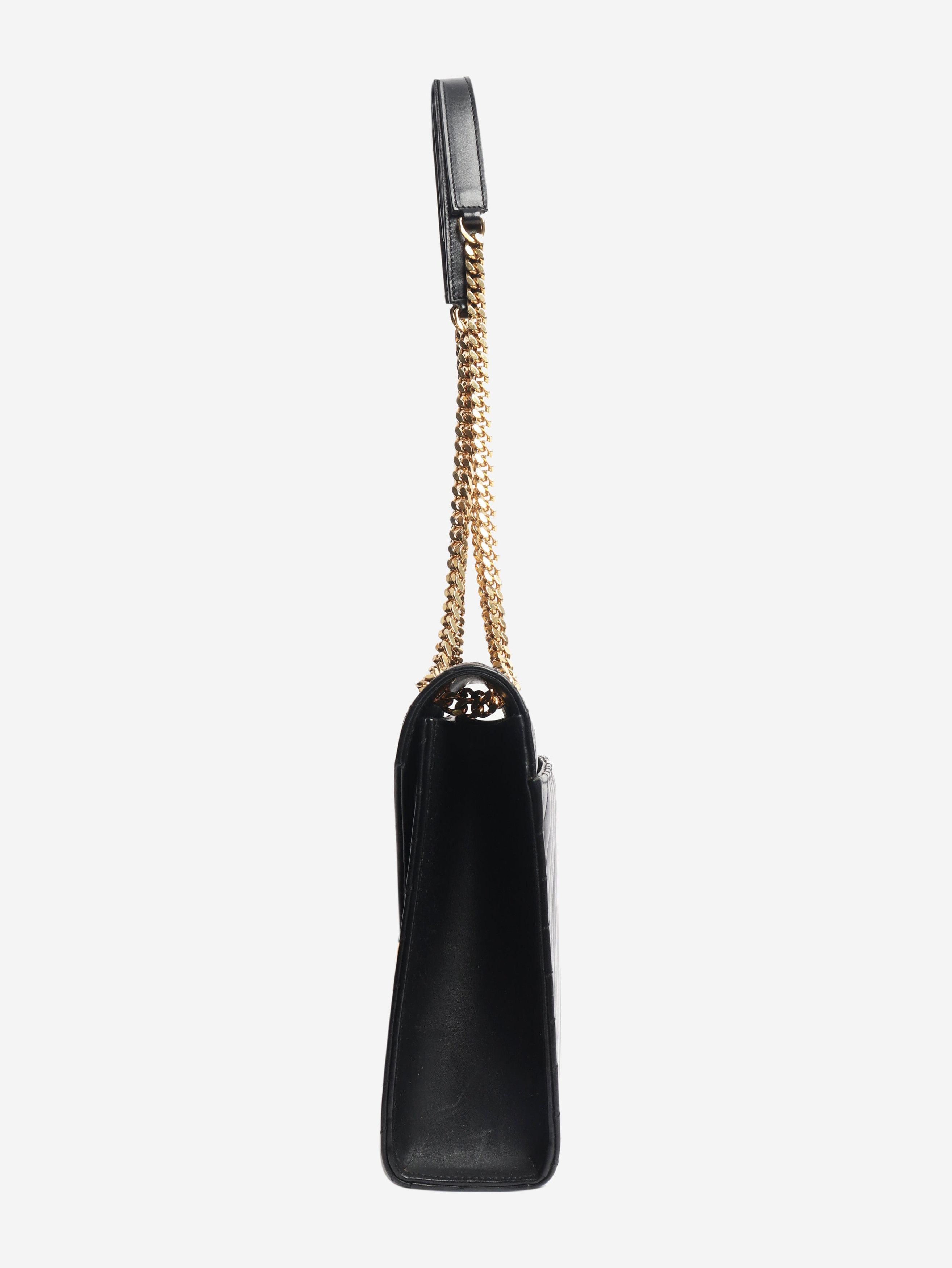 Other Black leather chevron large envelope bag Size ONE SIZE - 3 Thumbnail