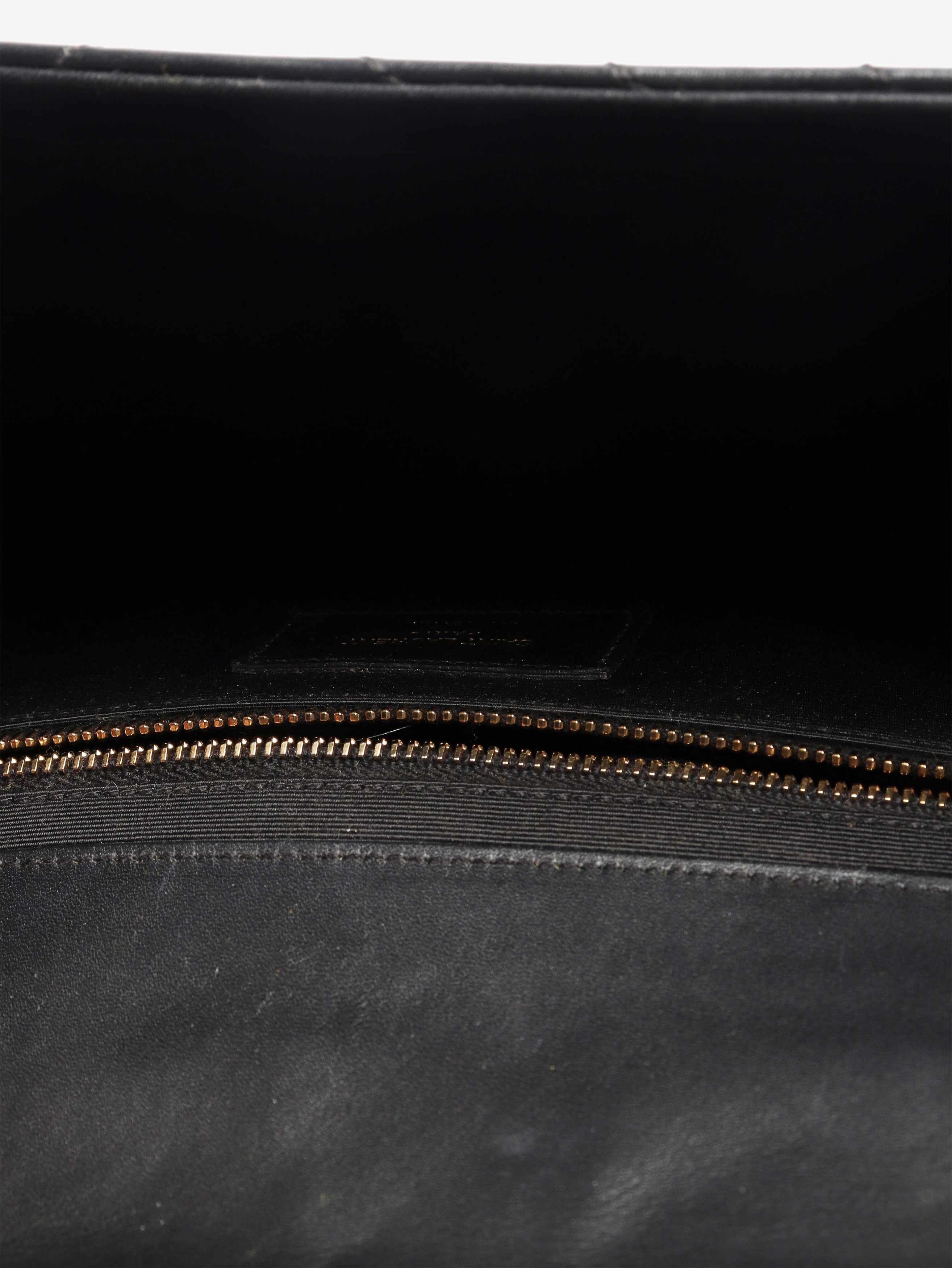 Other Black leather chevron large envelope bag Size ONE SIZE - 7 Thumbnail