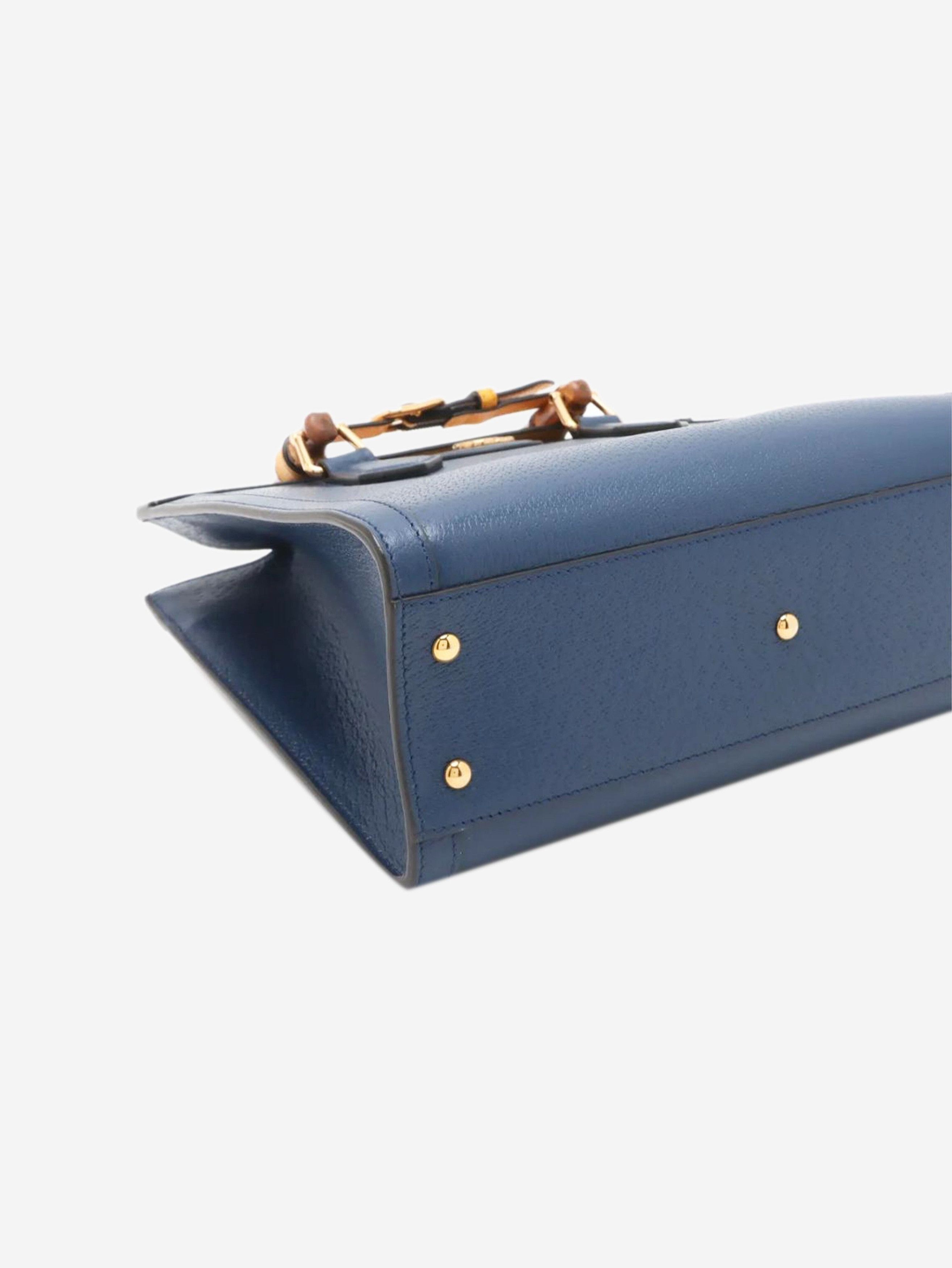 Gucci Blue Diana Bamboo shoulder bag Size ONE SIZE - 4 Thumbnail