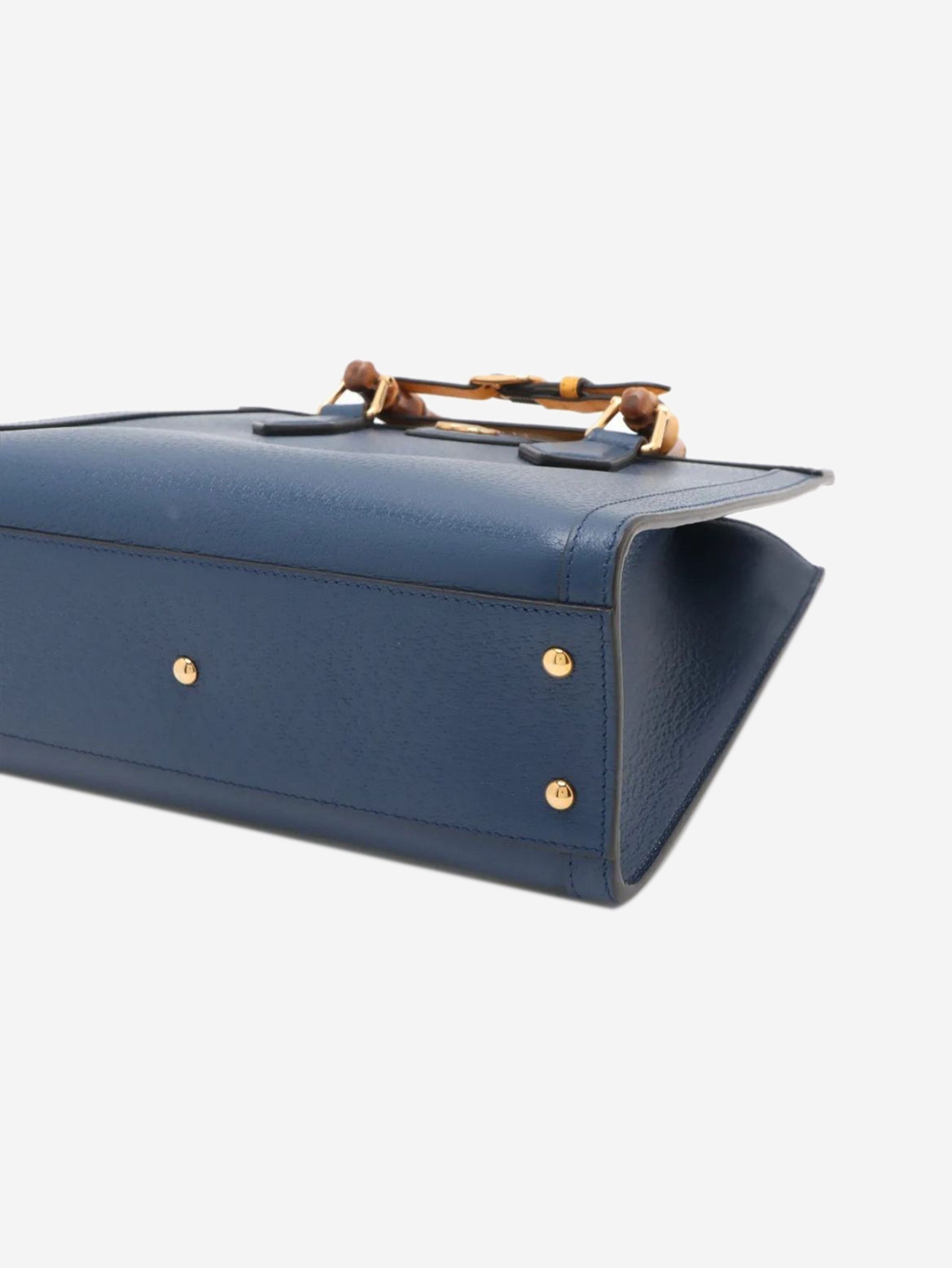 Gucci Blue Diana Bamboo shoulder bag Size ONE SIZE - 3 Thumbnail